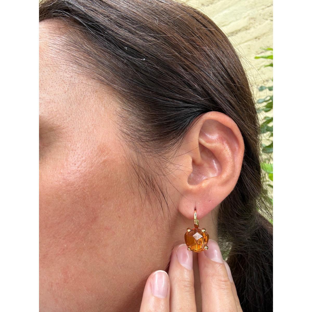 Pomellato Lola 18k Gold Citrine Earrings