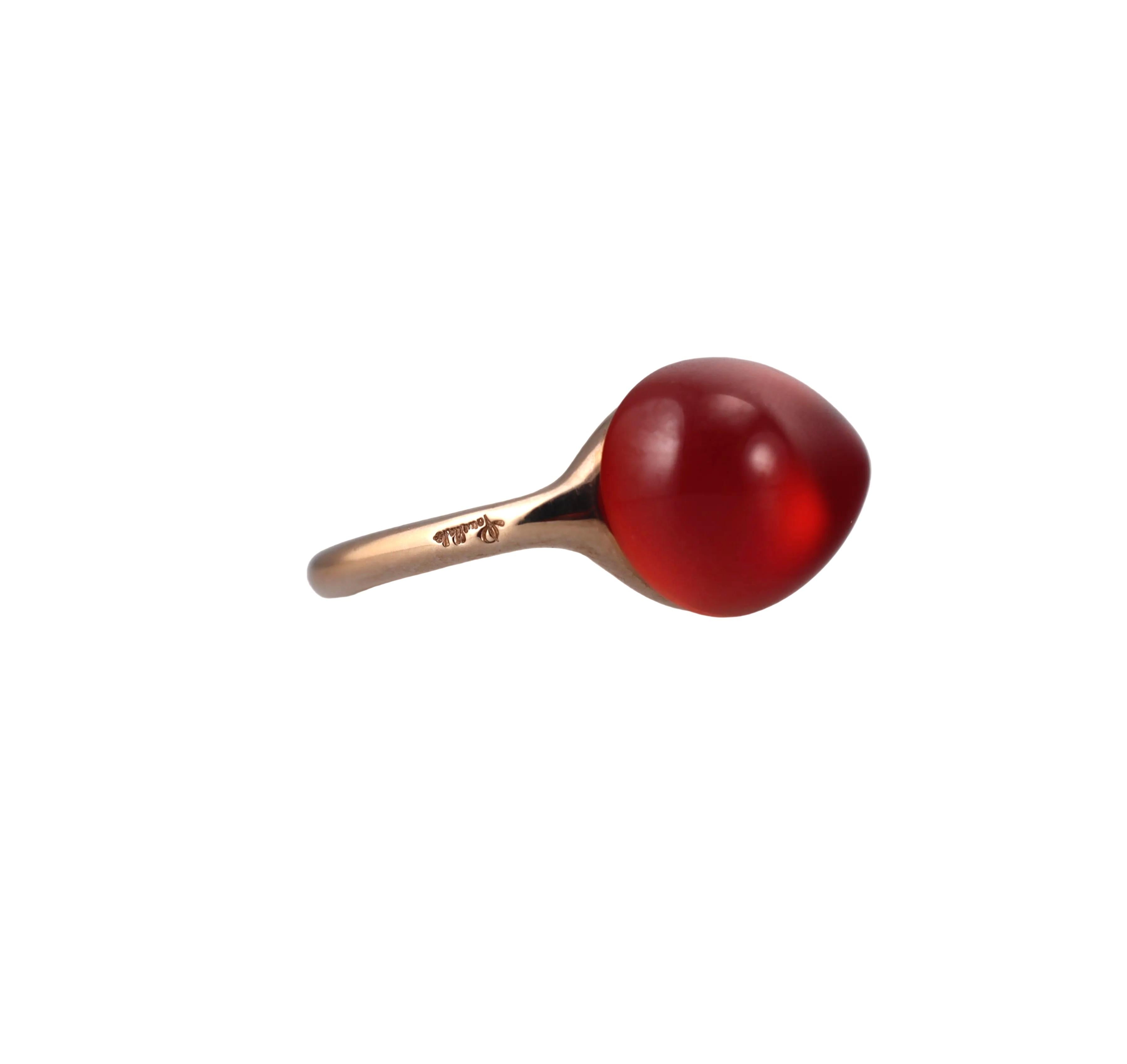 Pomellato Rouge Passion Gold Red Stone Ring