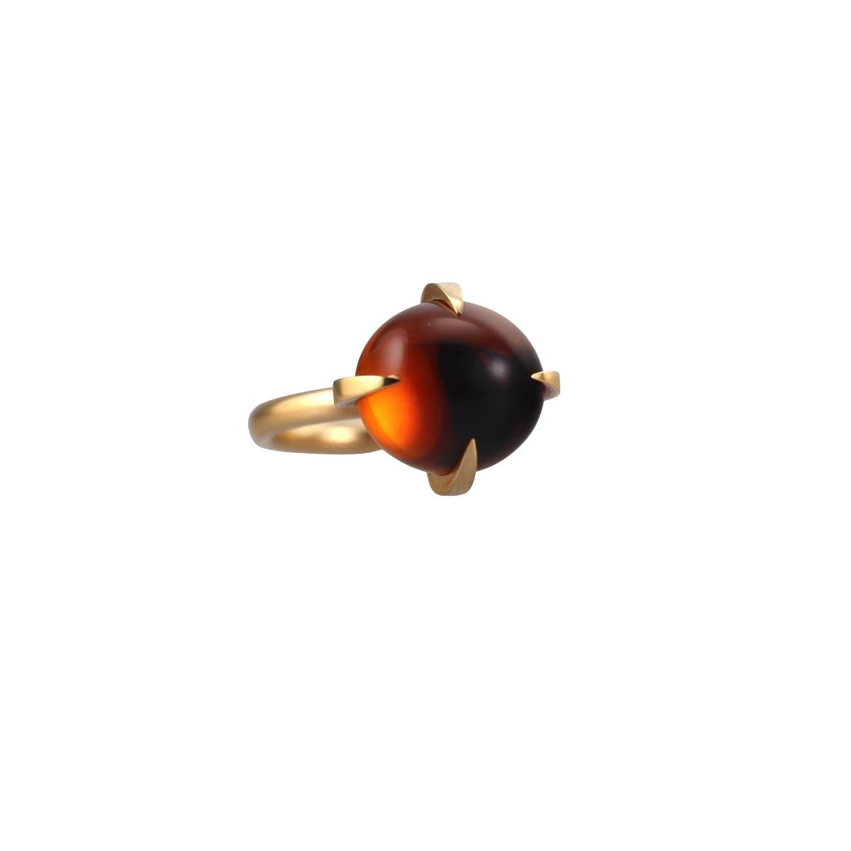 Pomellato Veleno 18K Gold Madeira Citrine Ring