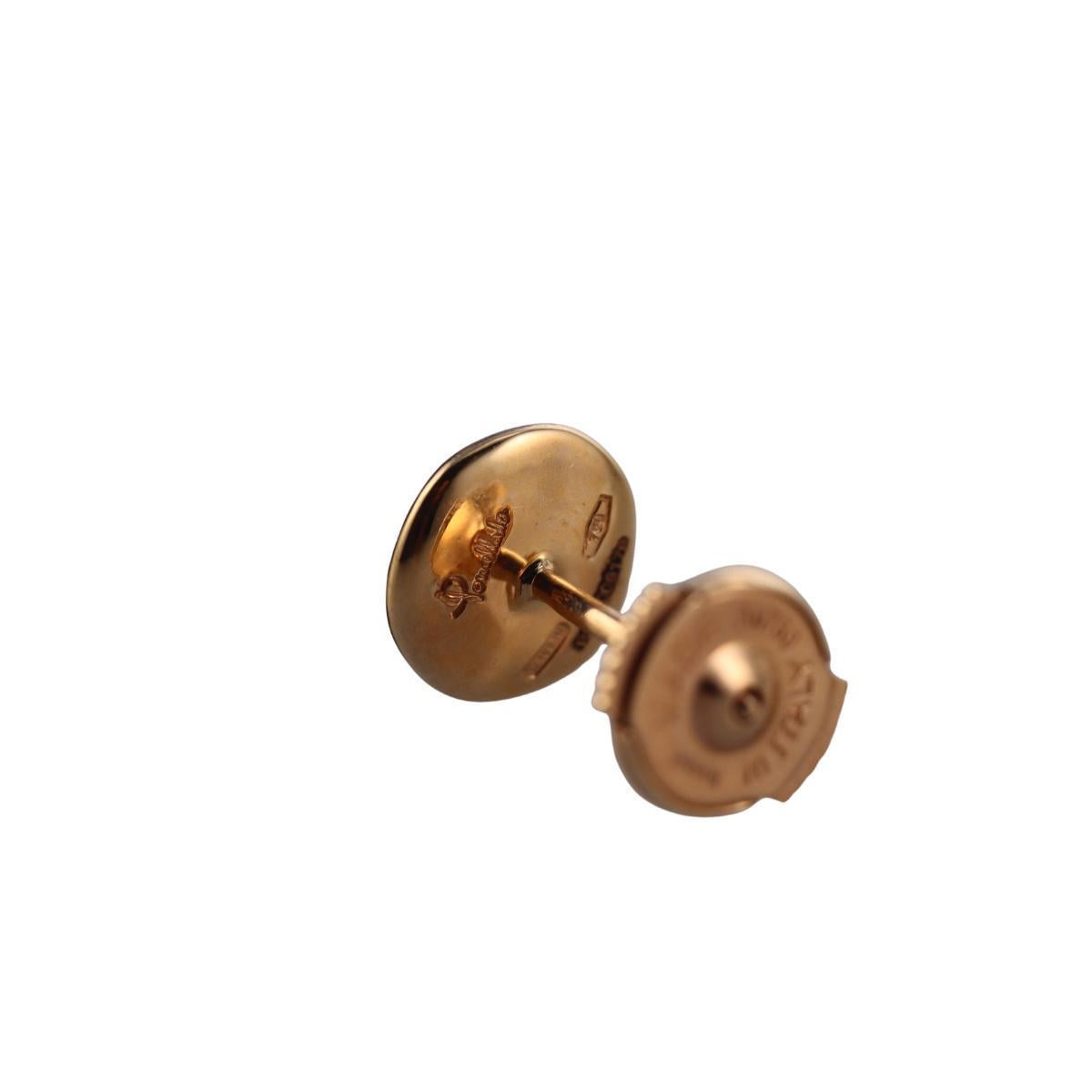 Pomellato Sabbia 18k Rose Gold Diamond Stud Earrings