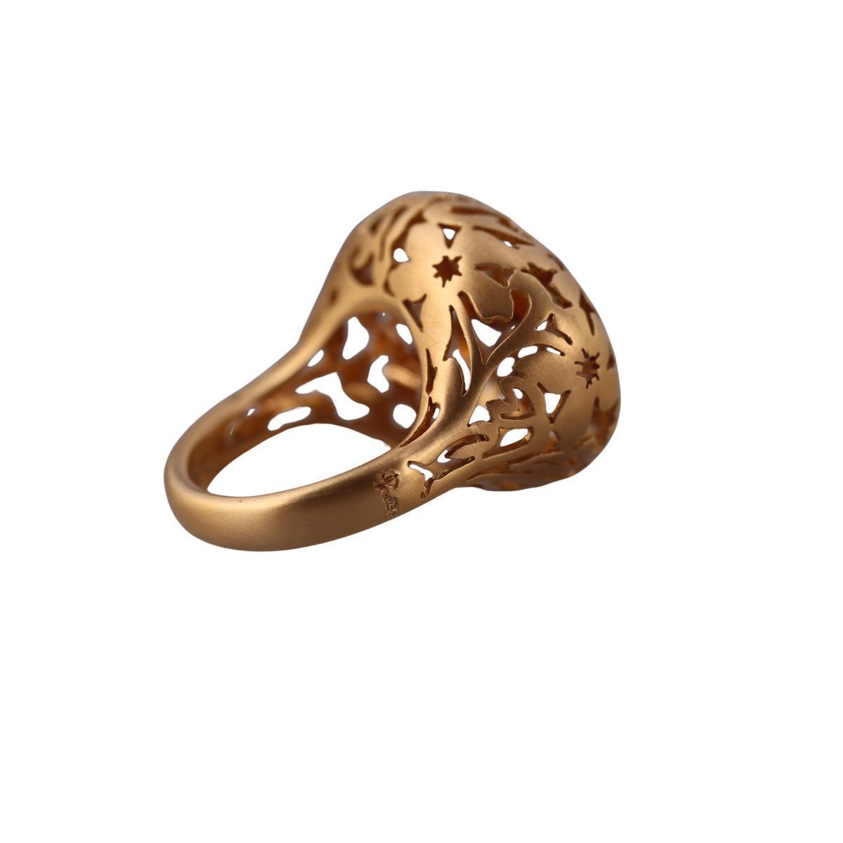 Pomellato Arabesque 18k Rose Gold Dome Ring