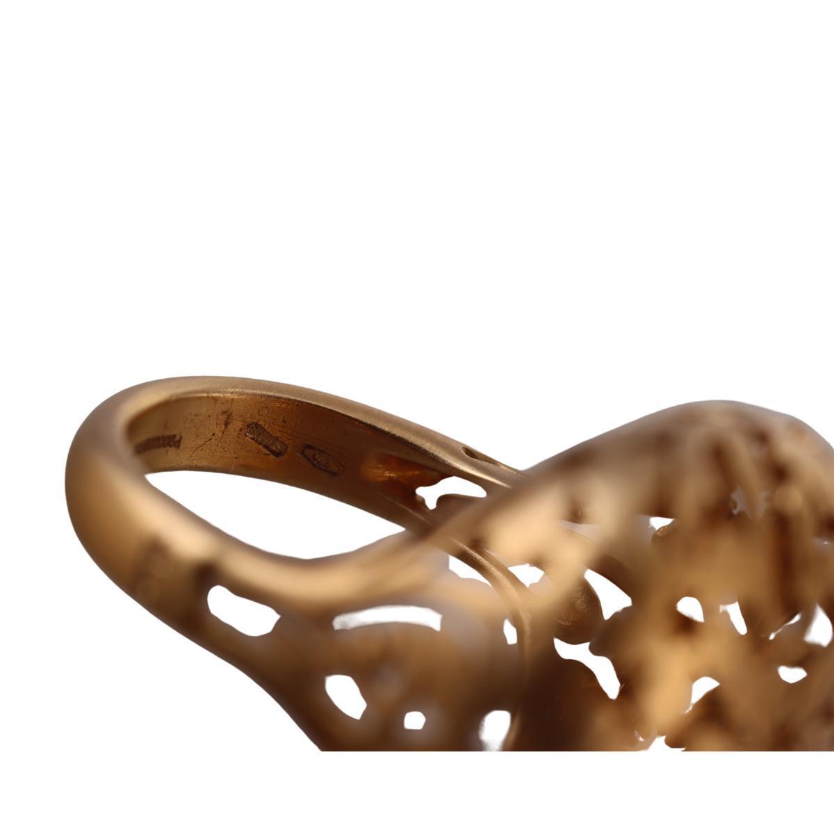 Pomellato Arabesque 18k Rose Gold Dome Ring