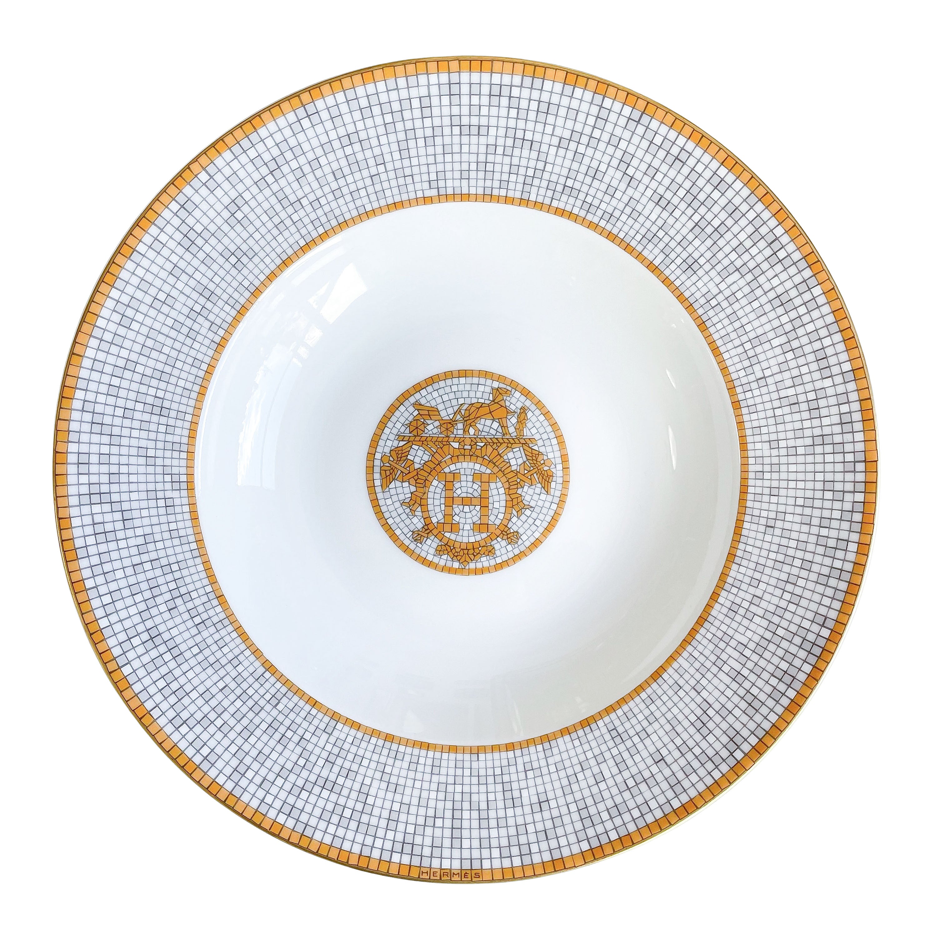 Hermes Mosaique Av 24 Soup Plate 026013P