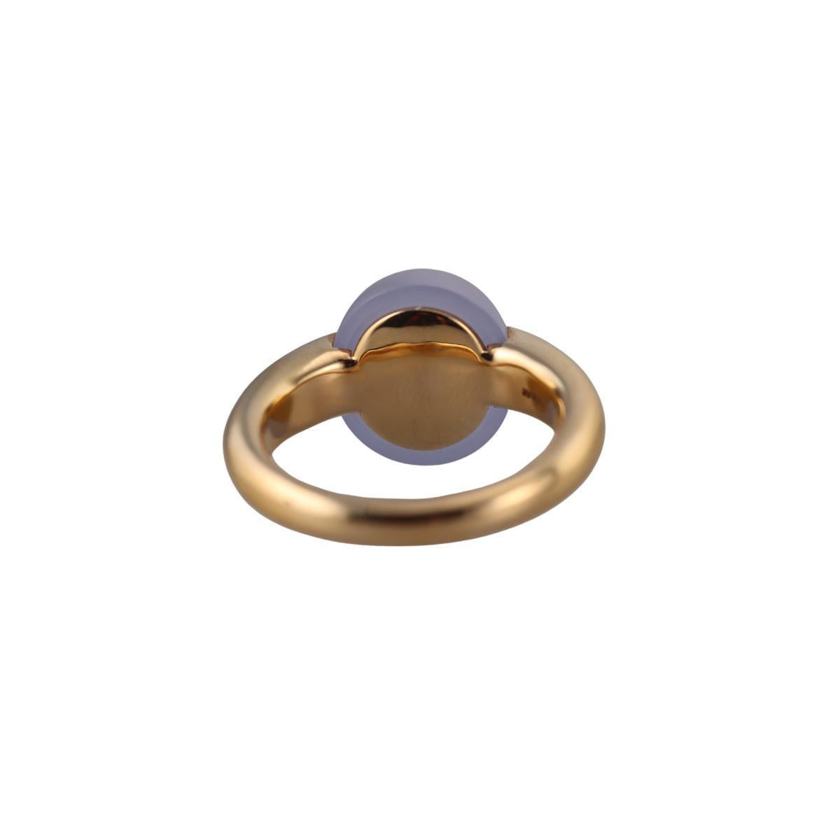 Pomellato Luna 18K Gold Chalcedony Ring