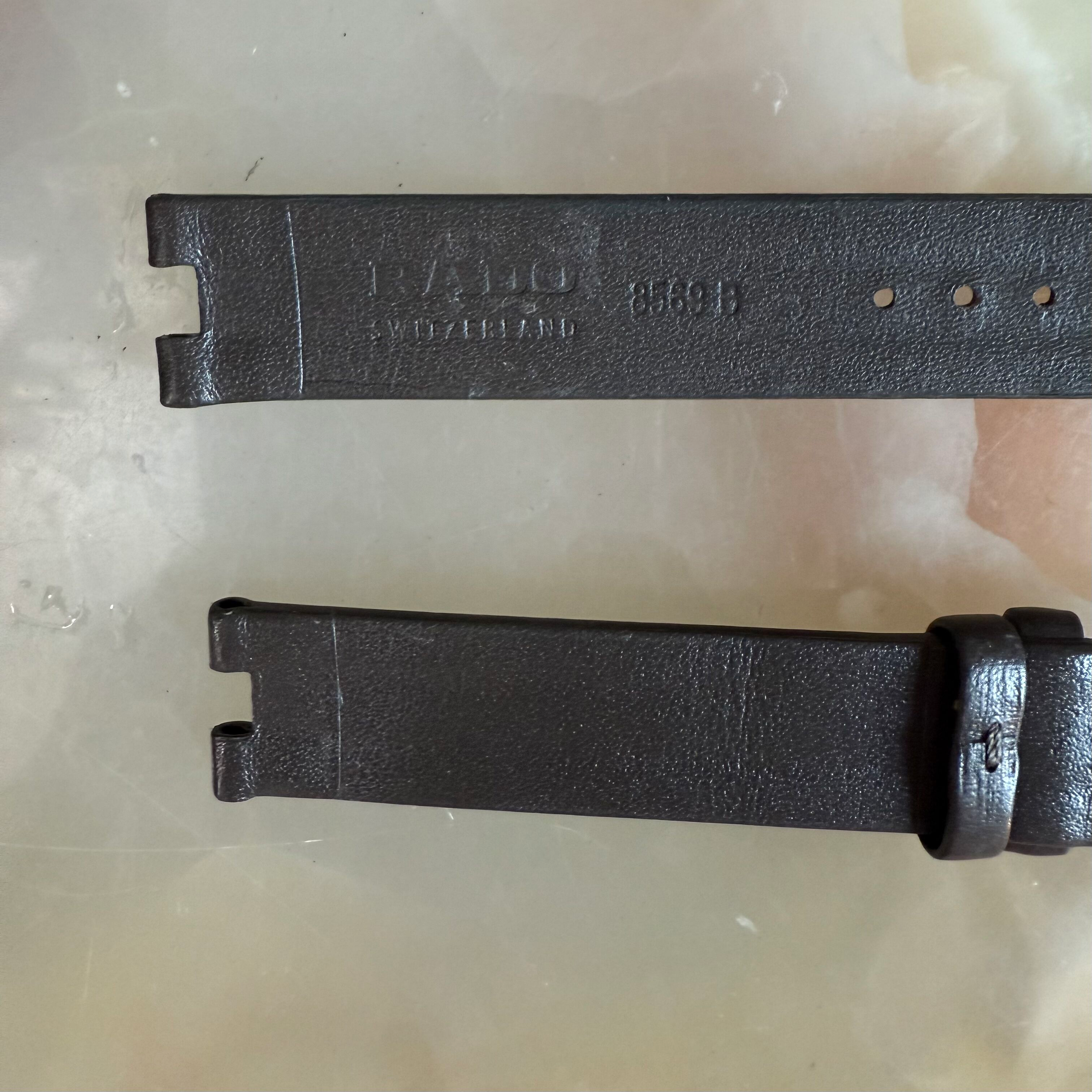 Authentic RADO Brown Leather Watch Strap Band 16mm with Buckle 8569-B
