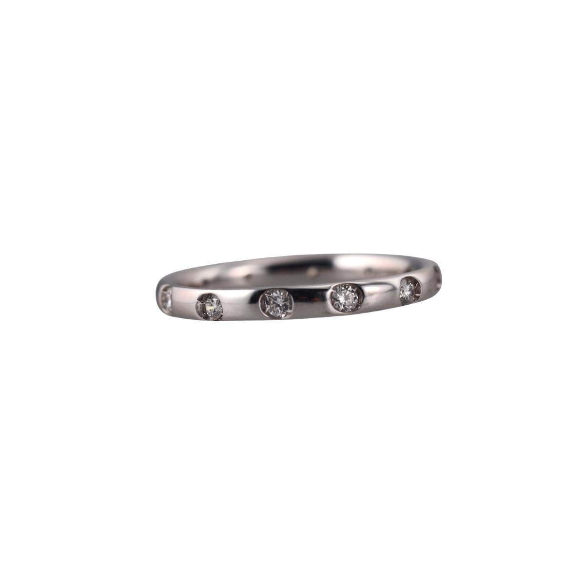 Pomellato Lucciole 18k White Gold Diamond Band Ring