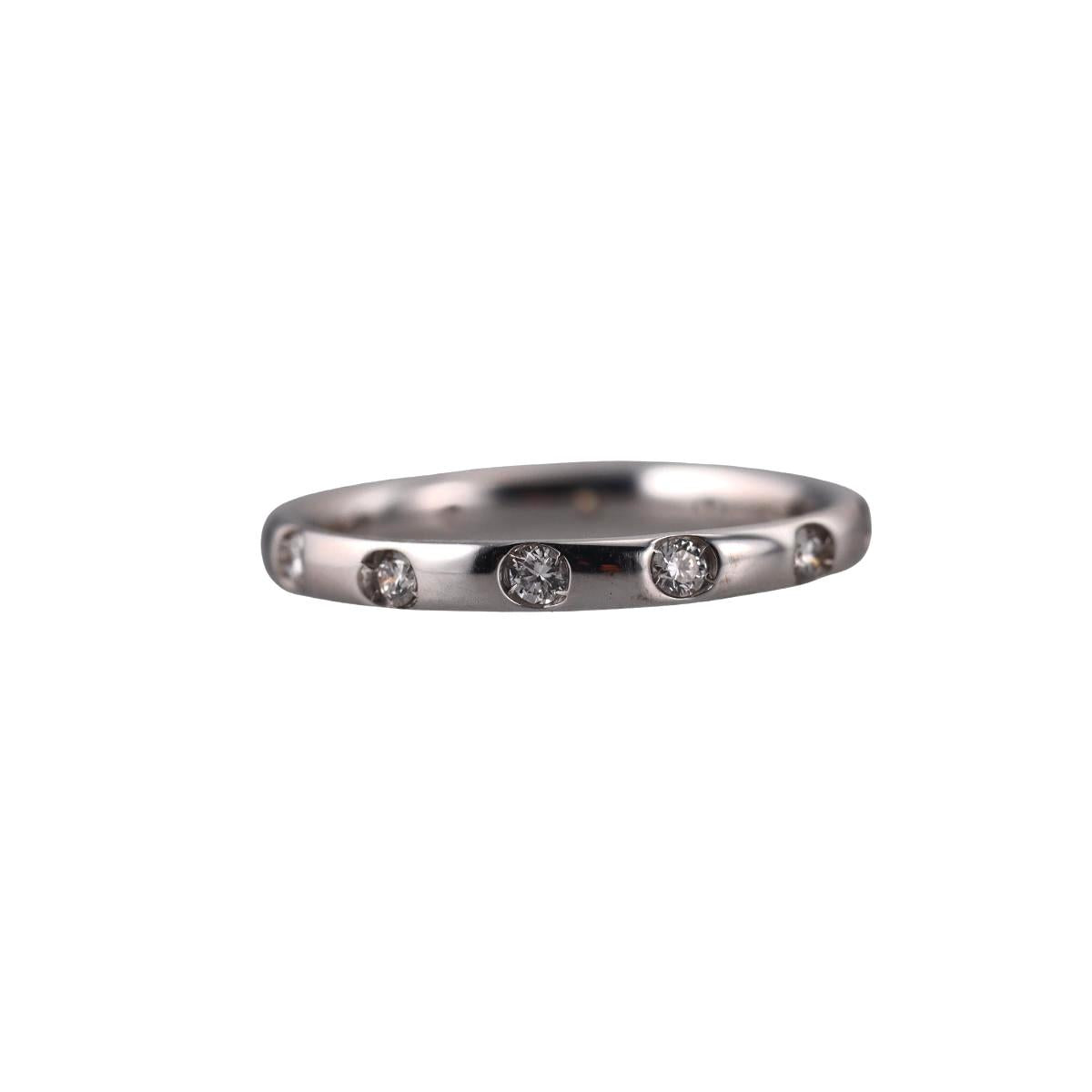 Pomellato Lucciole 18k White Gold Diamond Band Ring