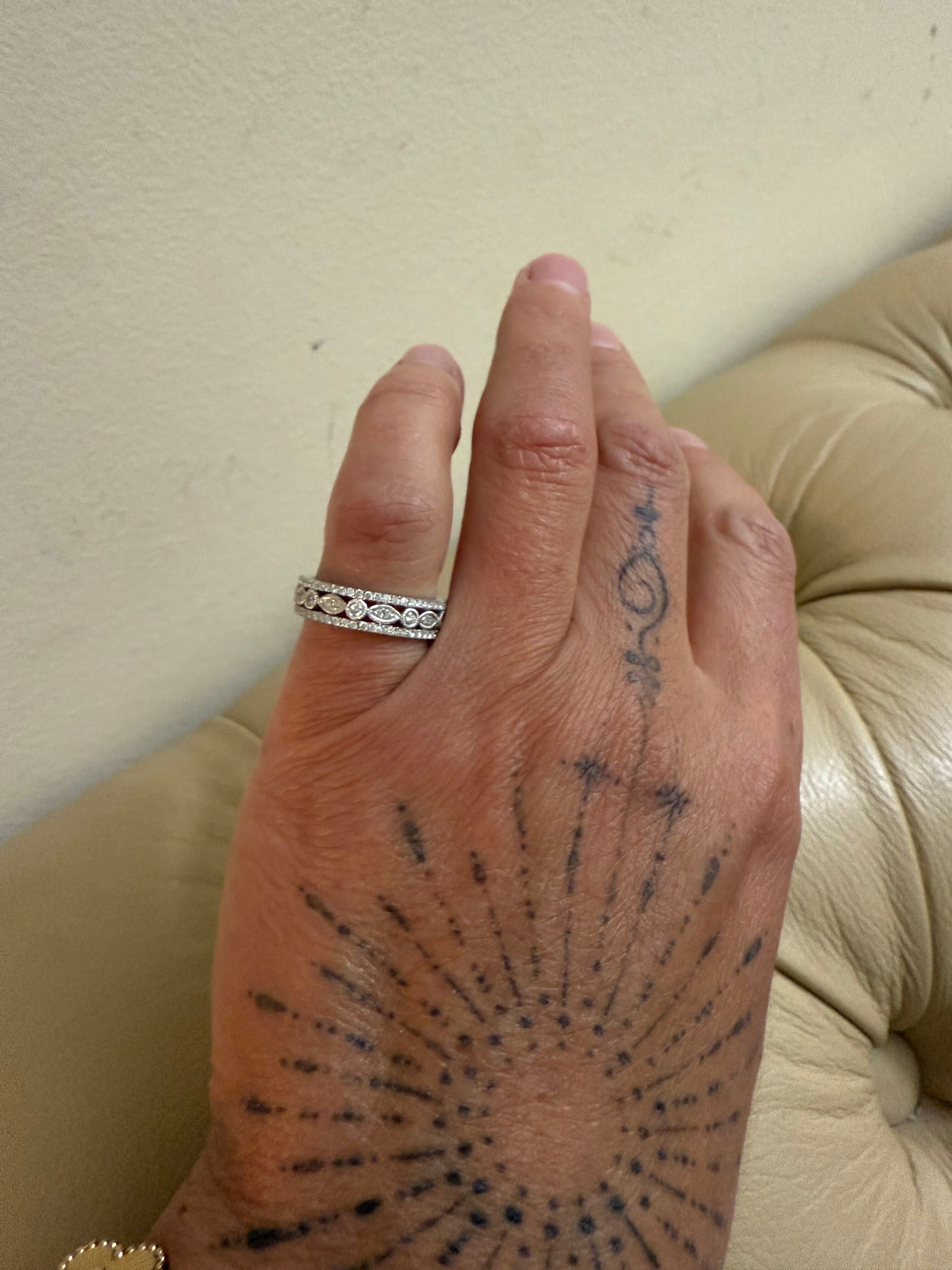 Platinum Diamond Eternity Band Ring