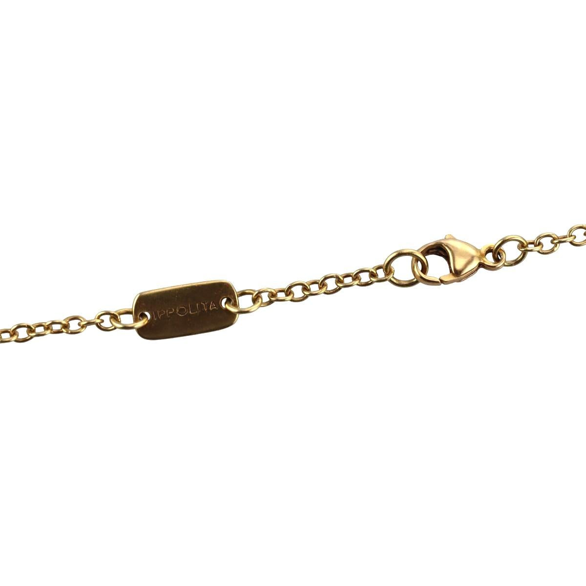 Ippolita Wonderland 18k Gold Station Turquoise Necklace