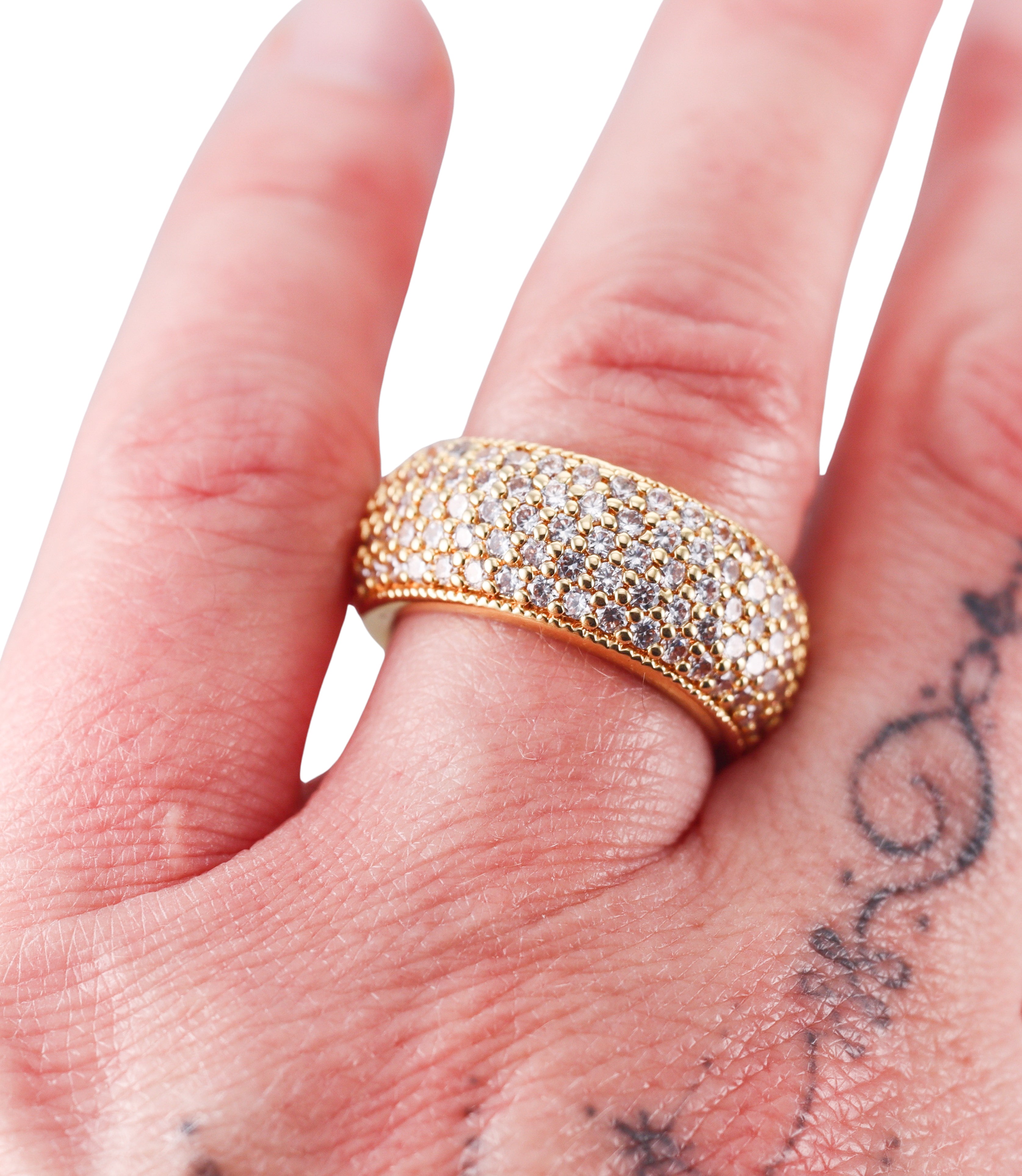 Lauren G Adams Crystal Band Ring