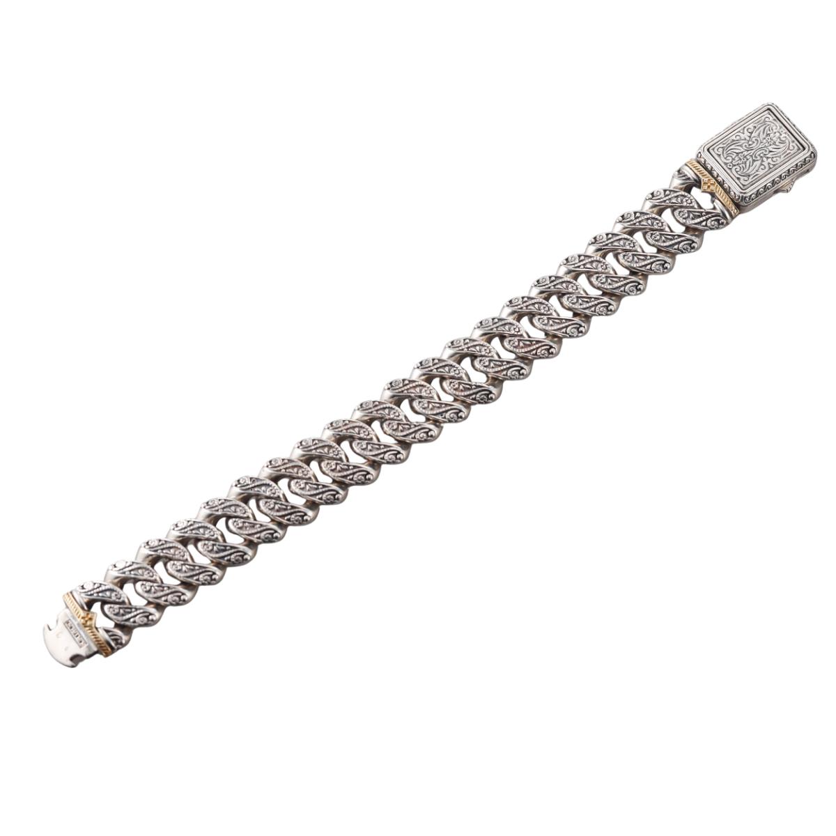 Konstantino Plato 18k Yellow Gold Sterling Bracelet