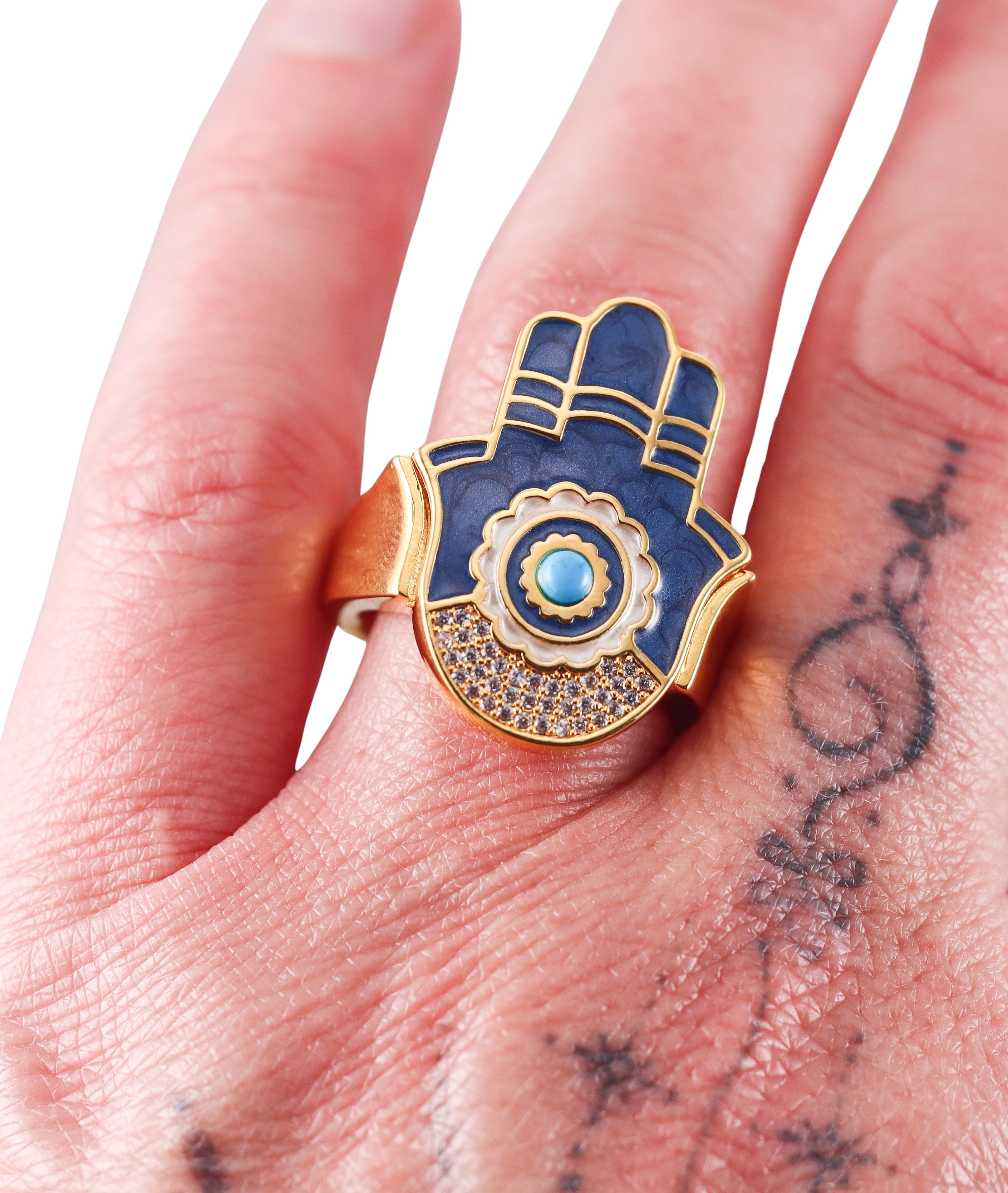 Lauren G Adams Lucky Hamsa Ring