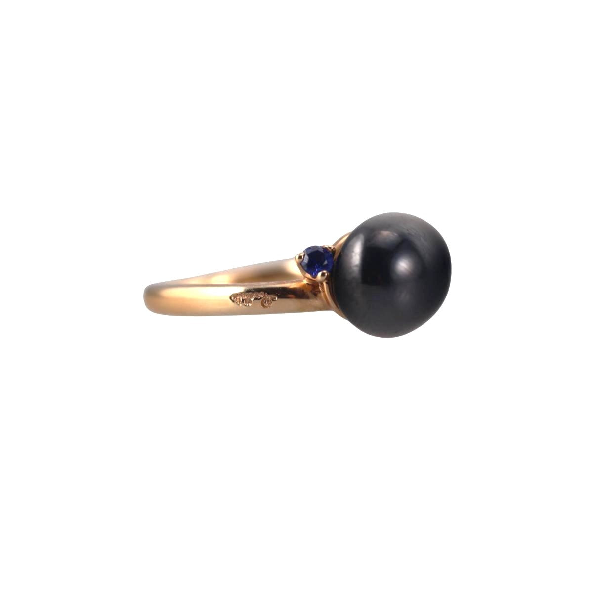 Pomellato Capri 18k Gold Ceramic Sapphire Ring