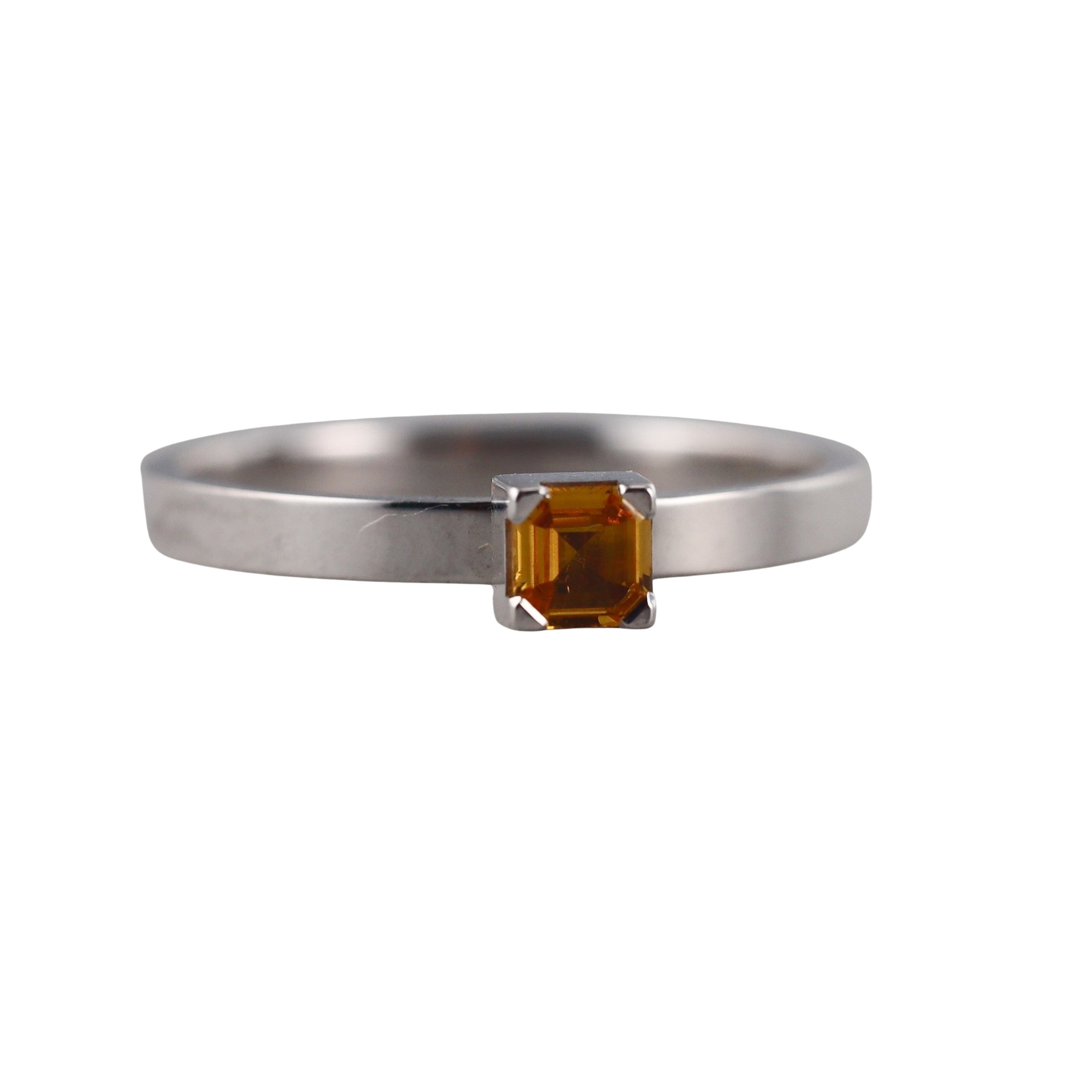 Chopard Yellow  Sapphire White Gold Ring