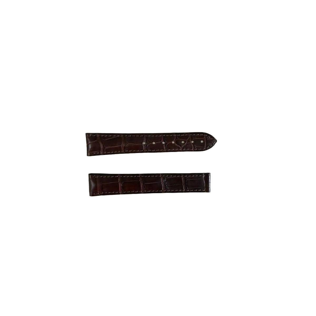 Authentic Omega Brown Crocodile Watch Strap Band 18mm 98000018