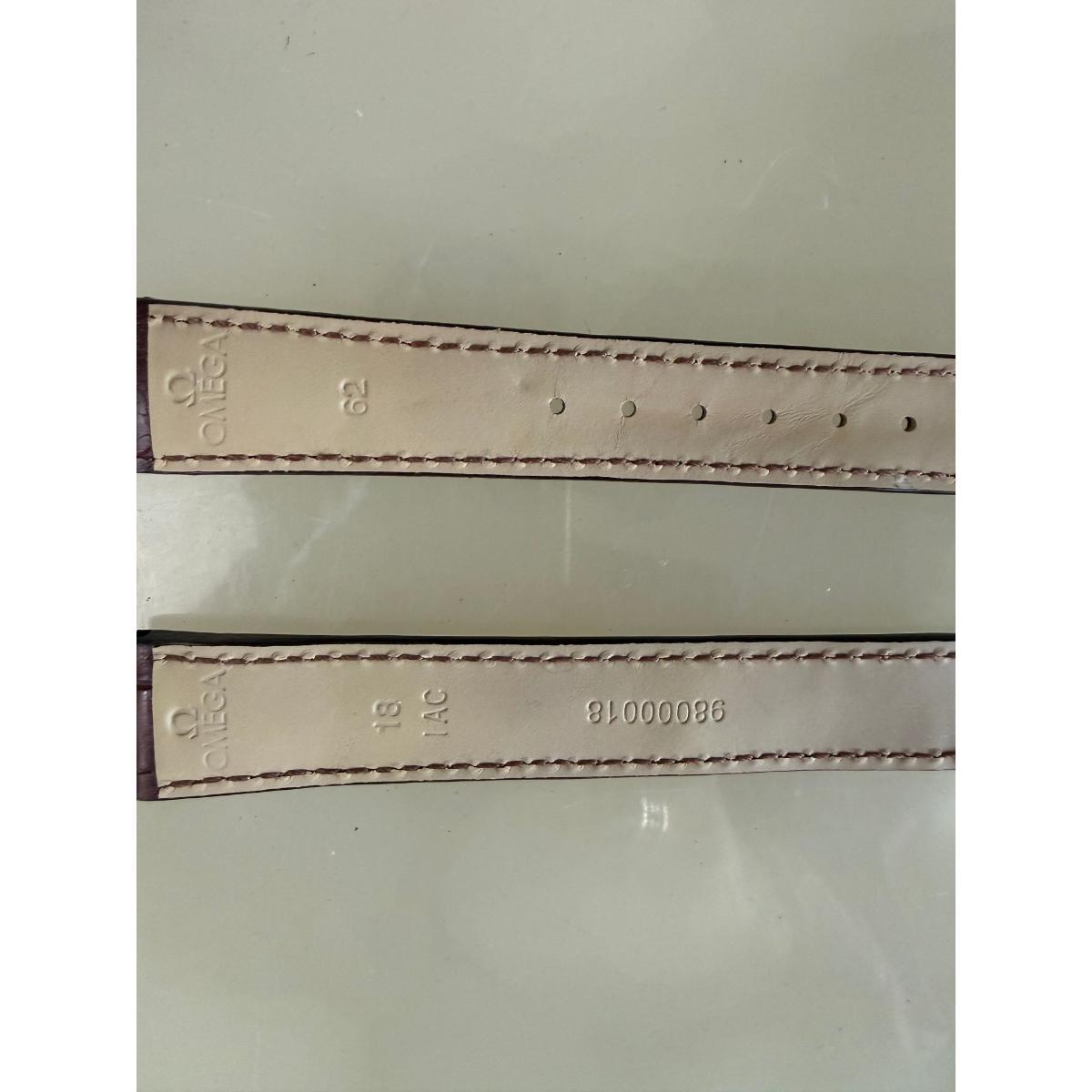 Authentic Omega Brown Crocodile Watch Strap Band 18mm 98000018
