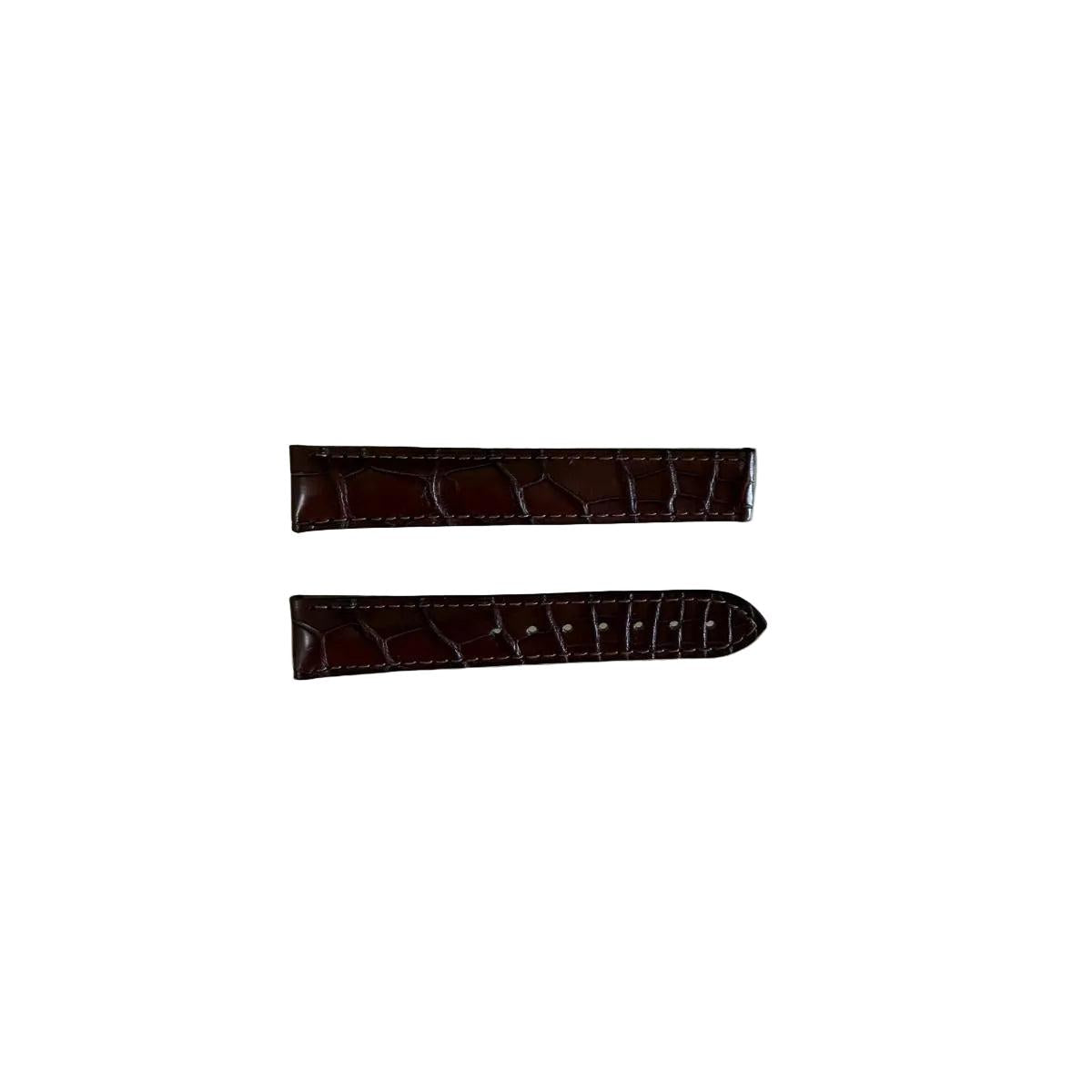 Authentic Omega Brown Crocodile Watch Strap Band 18mm 98000018