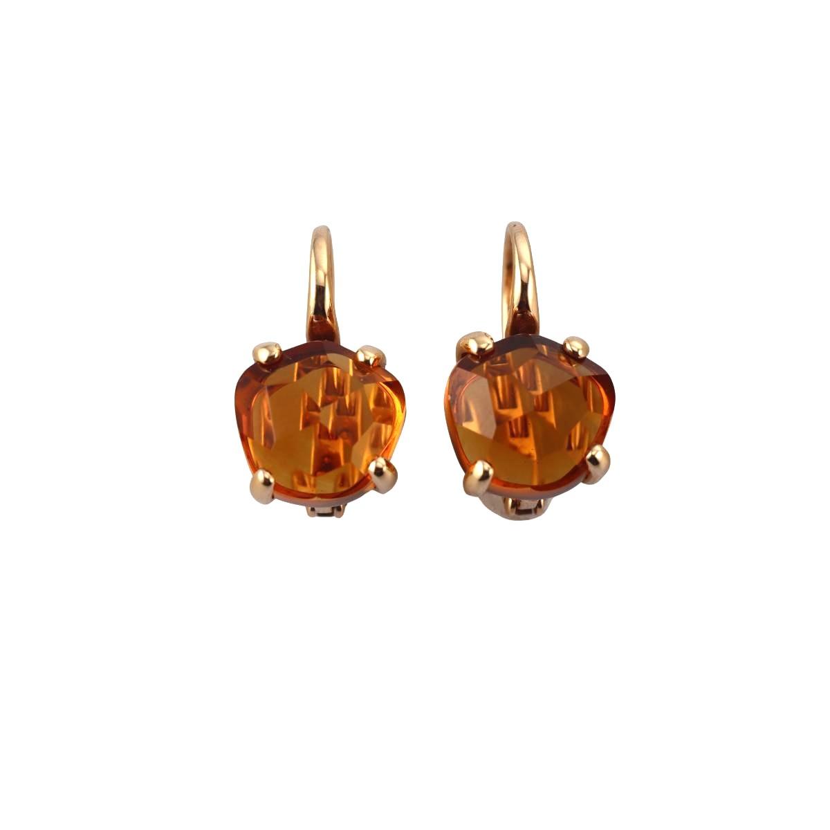 Pomellato Lola 18k Gold Citrine Earrings
