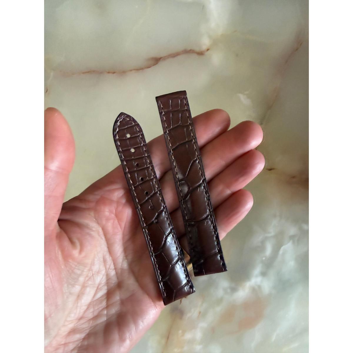 Authentic Omega Brown Crocodile Watch Strap Band 18mm 98000018