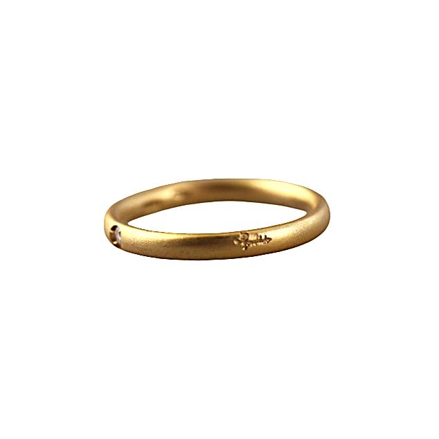Pomelatto Solitaire Lucciole 18k Gold Diamond Ring