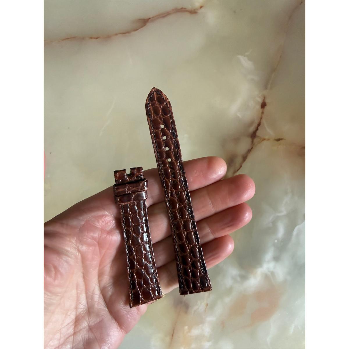 Authentic Omega Brown Crocodile Watch Strap Band 18mm FAST18140