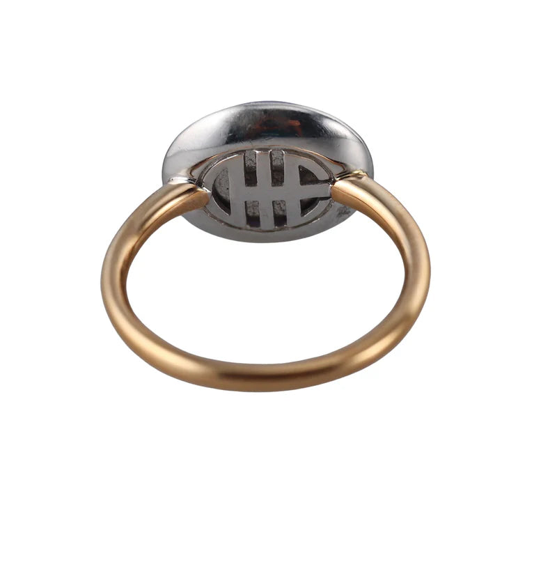 Mimi Milano Leela Lavender Jade Diamond 18k Gold Ring