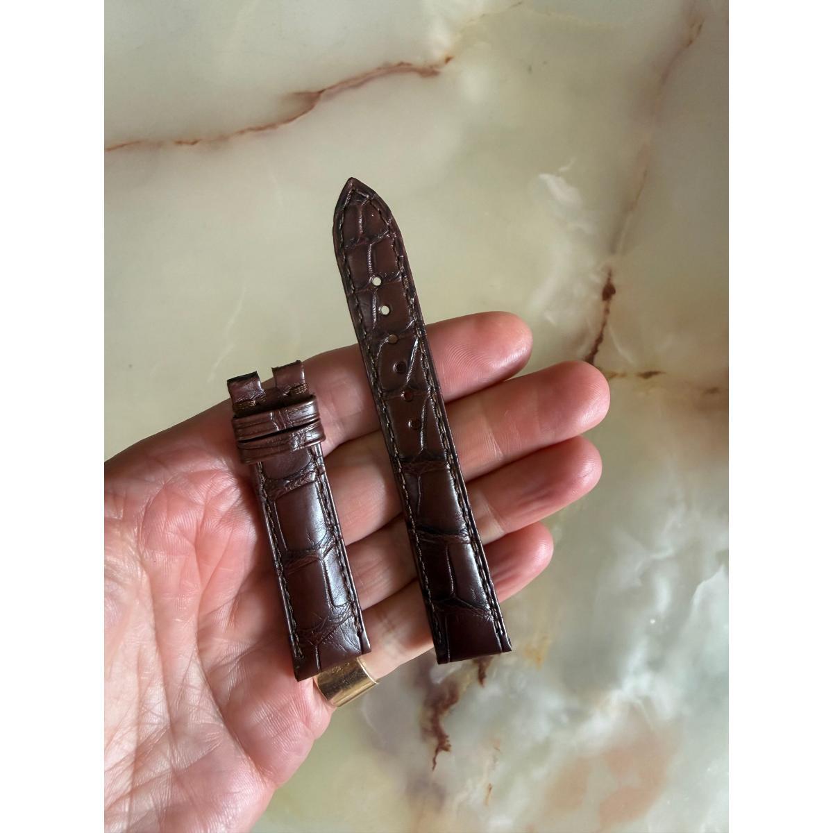 Authentic Omega Brown Crocodile Watch Strap Band 16mm 98000415