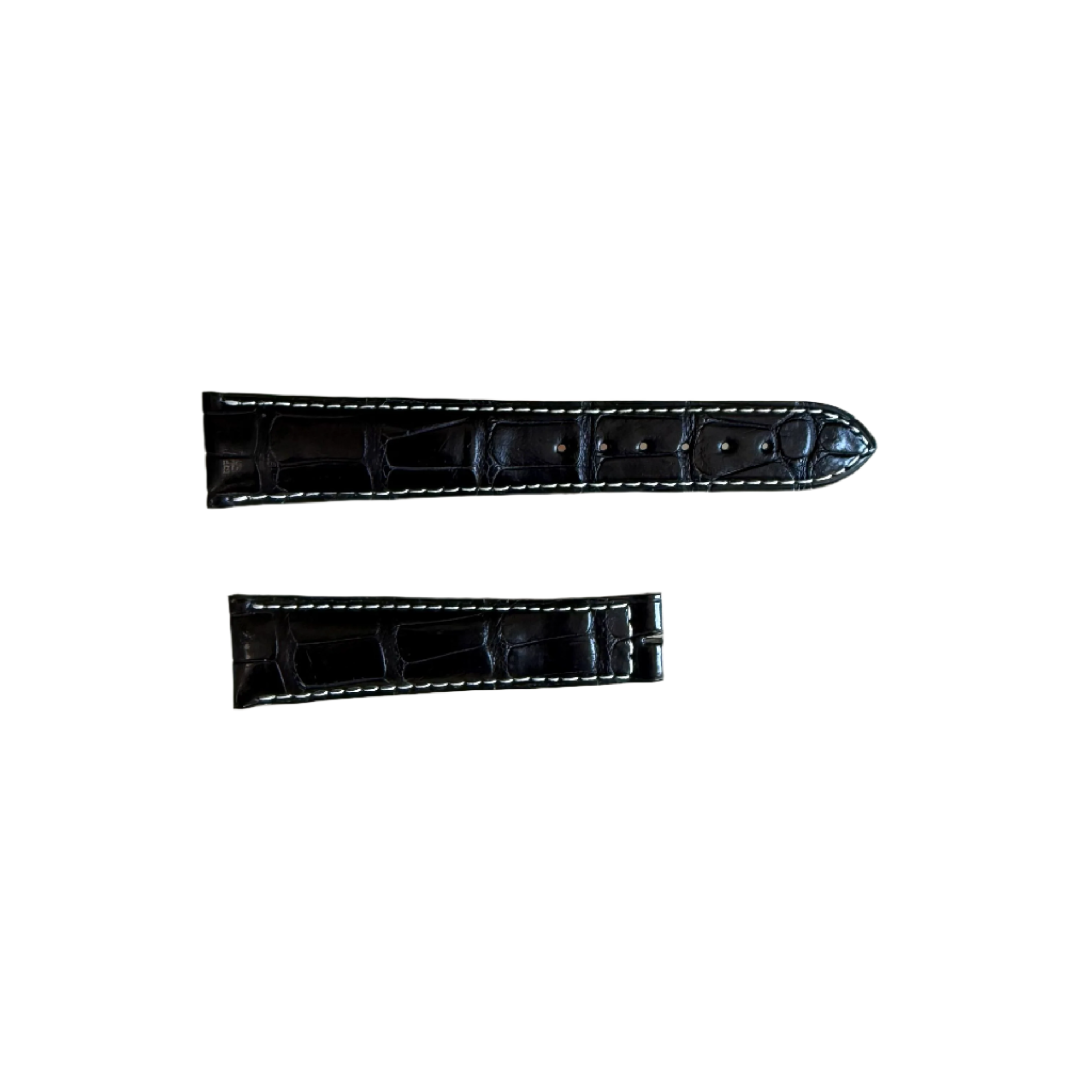 Authentic Breguet Black Alligator Watch Strap Band 20mm