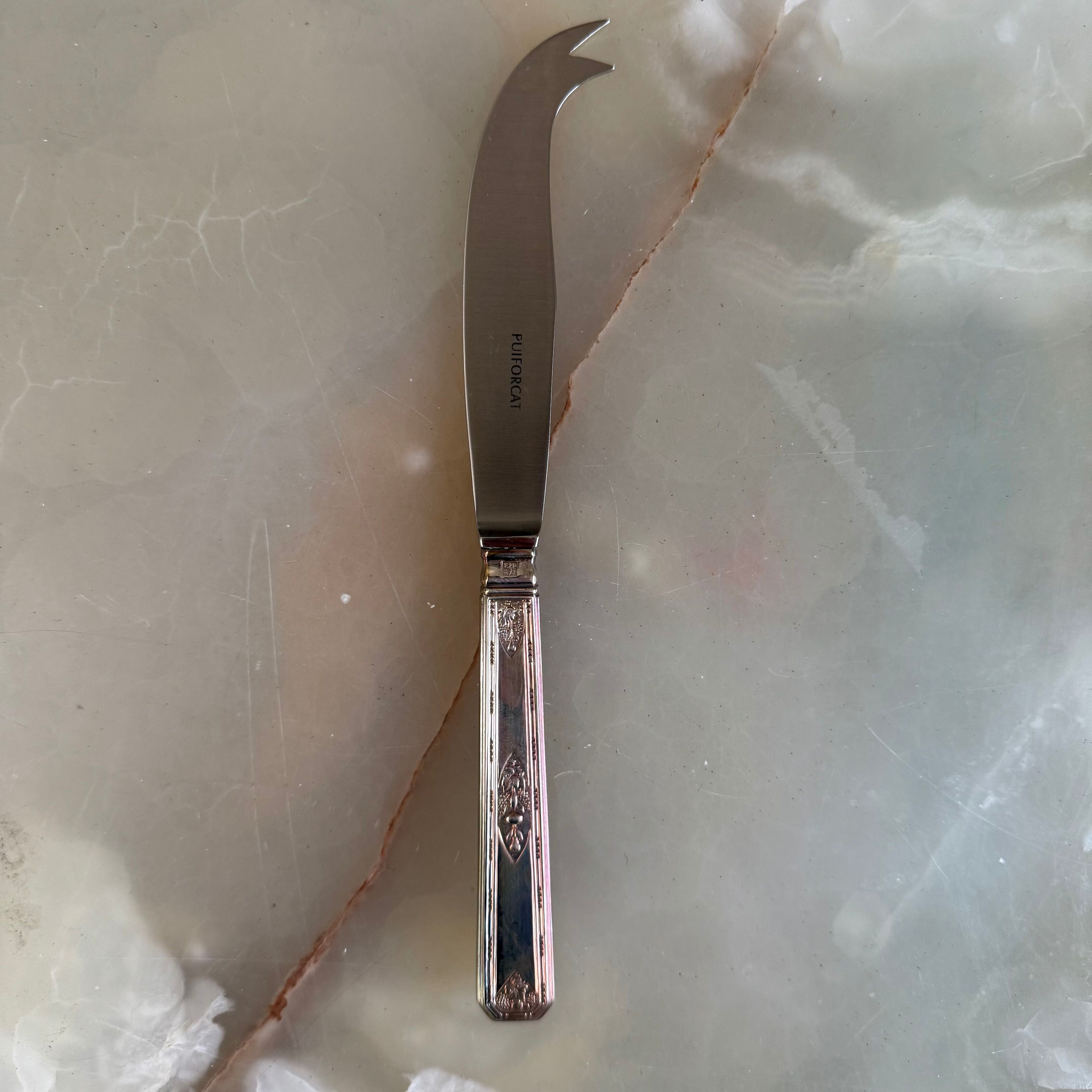 Puiforcat Monthelie Silver Platted Flatware Set 91 pc