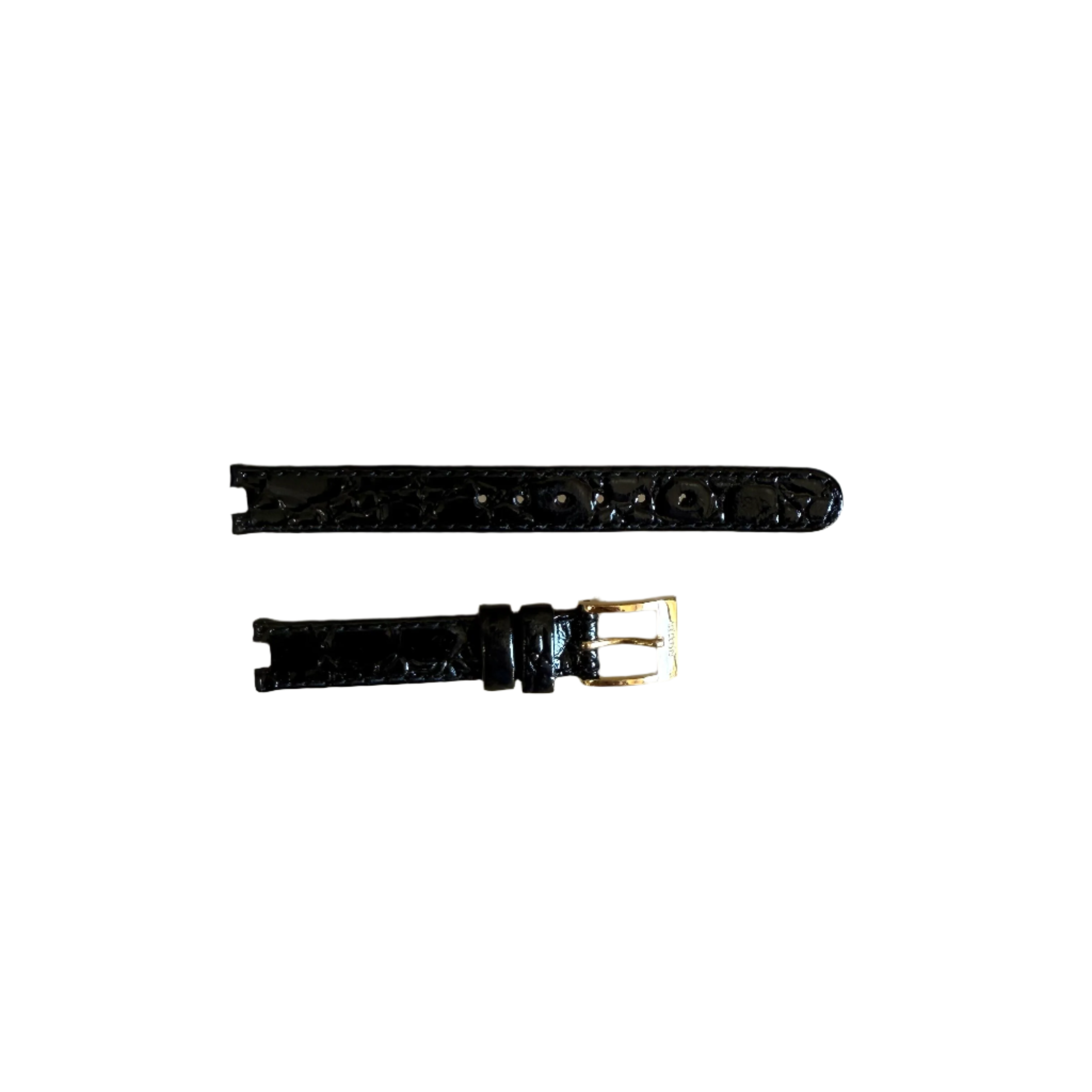 Authentic RADO Black Leather Watch Strap Band 11mm with Buckle 18531-B