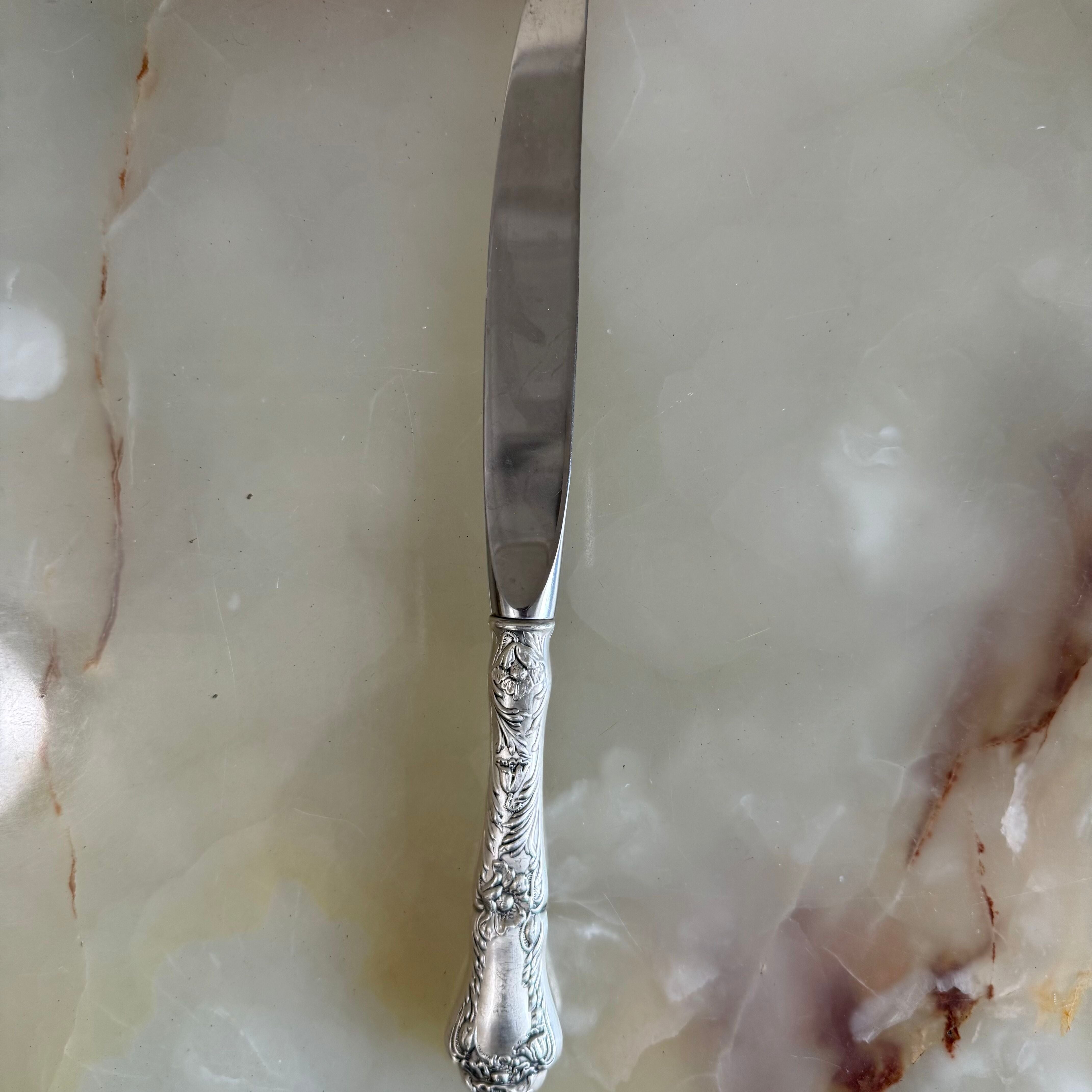 Gorham Poppy Sterling Silver Dinner Knife Set of 12