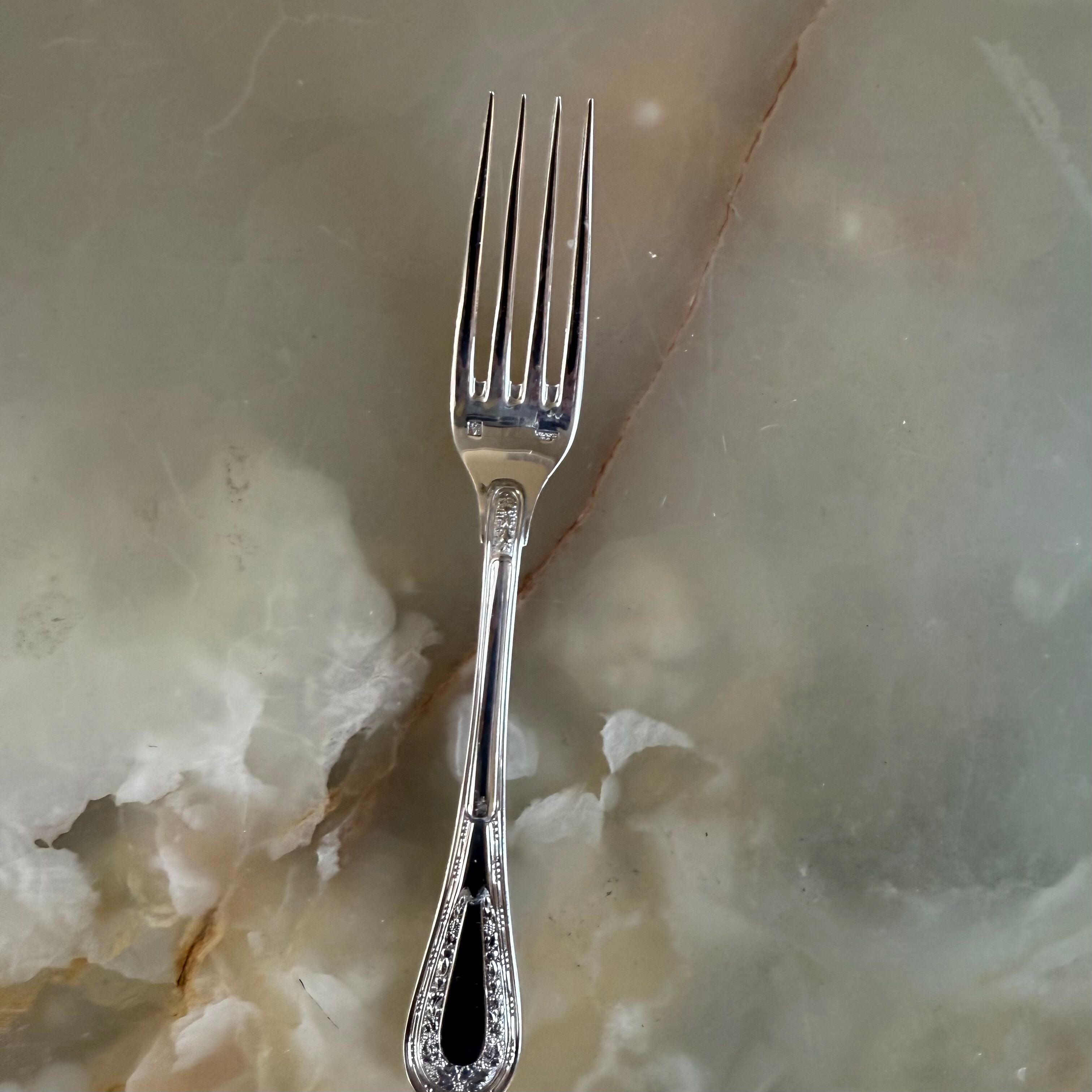 Puiforcat Monthelie Silver Platted Flatware Set 91 pc