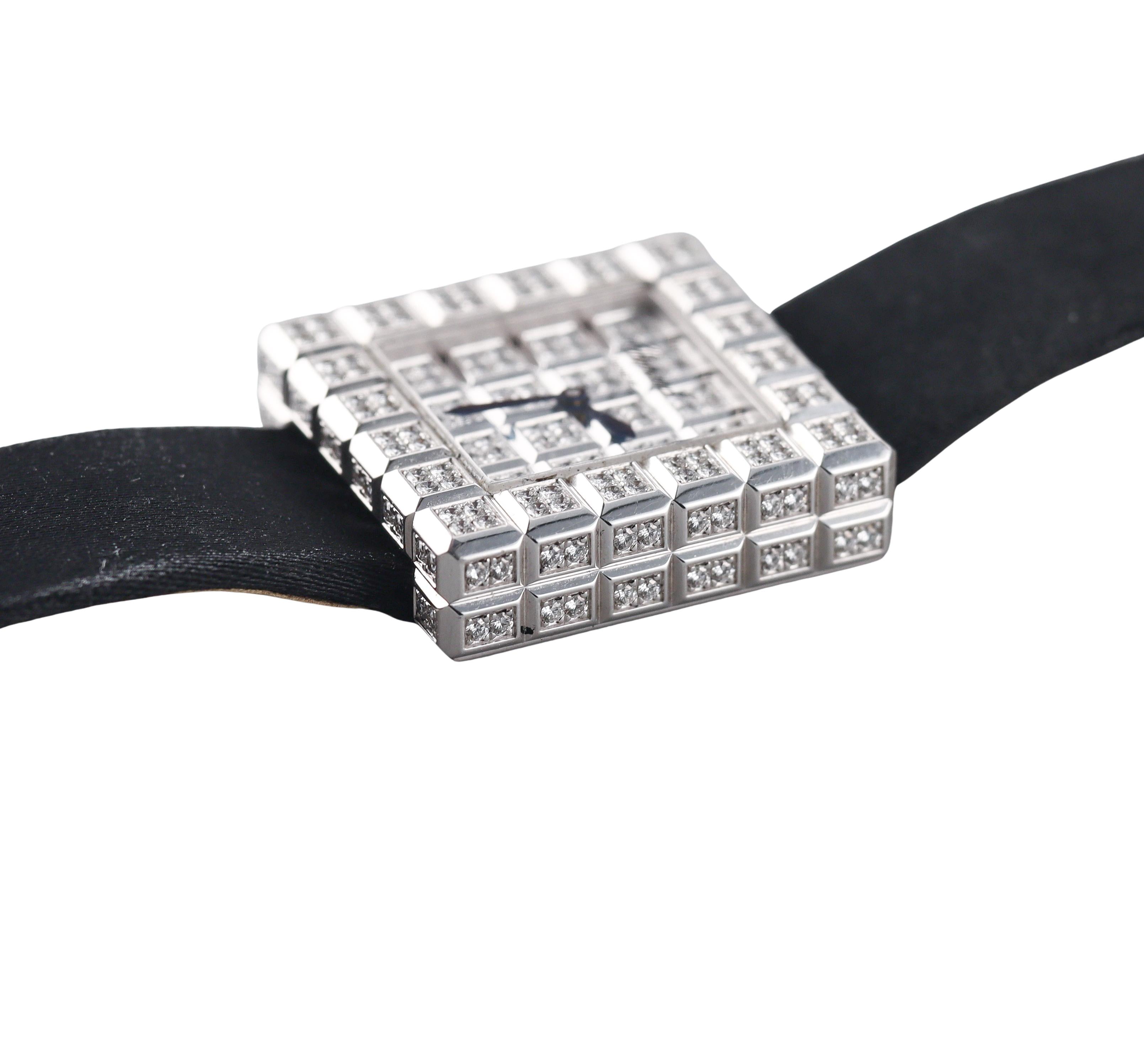 Chopard Ice Cube Diamond White Gold Ladies Watch 13/6815-20