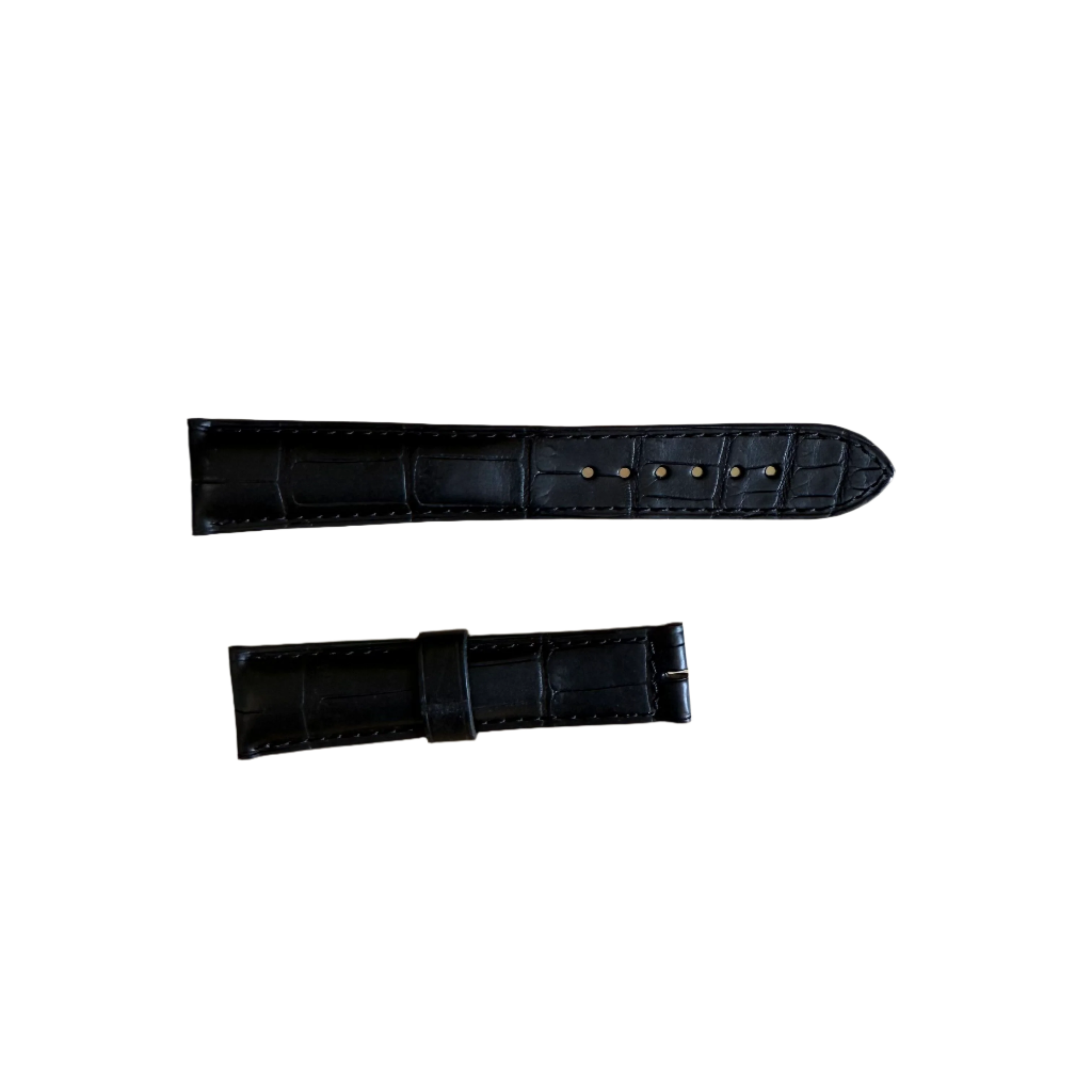 Authentic Breguet Black Alligator Watch Strap Band 19mm