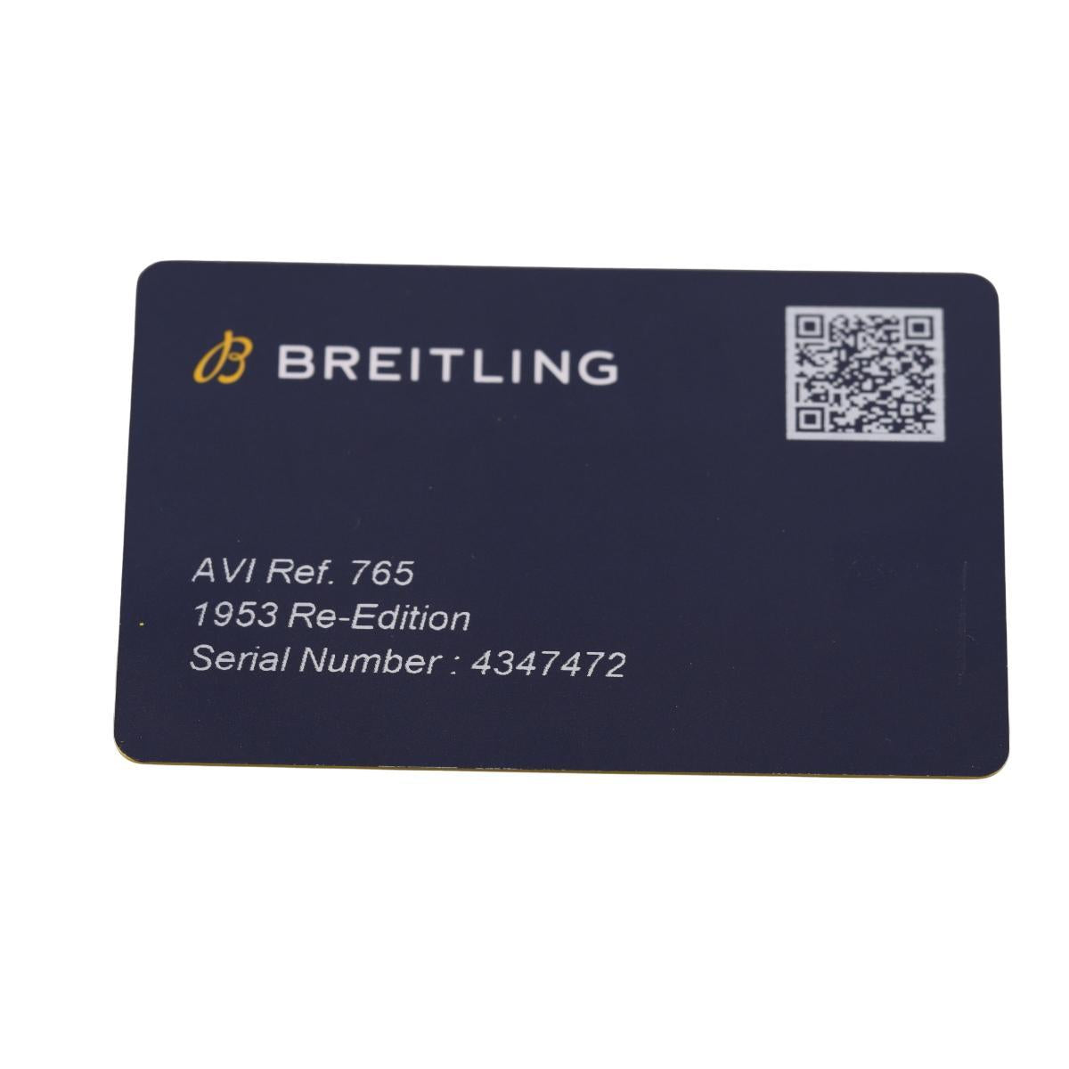 Breitling Classic AVI 1953 Re-Edition Chronograph Hand Wind Watch Ref.765