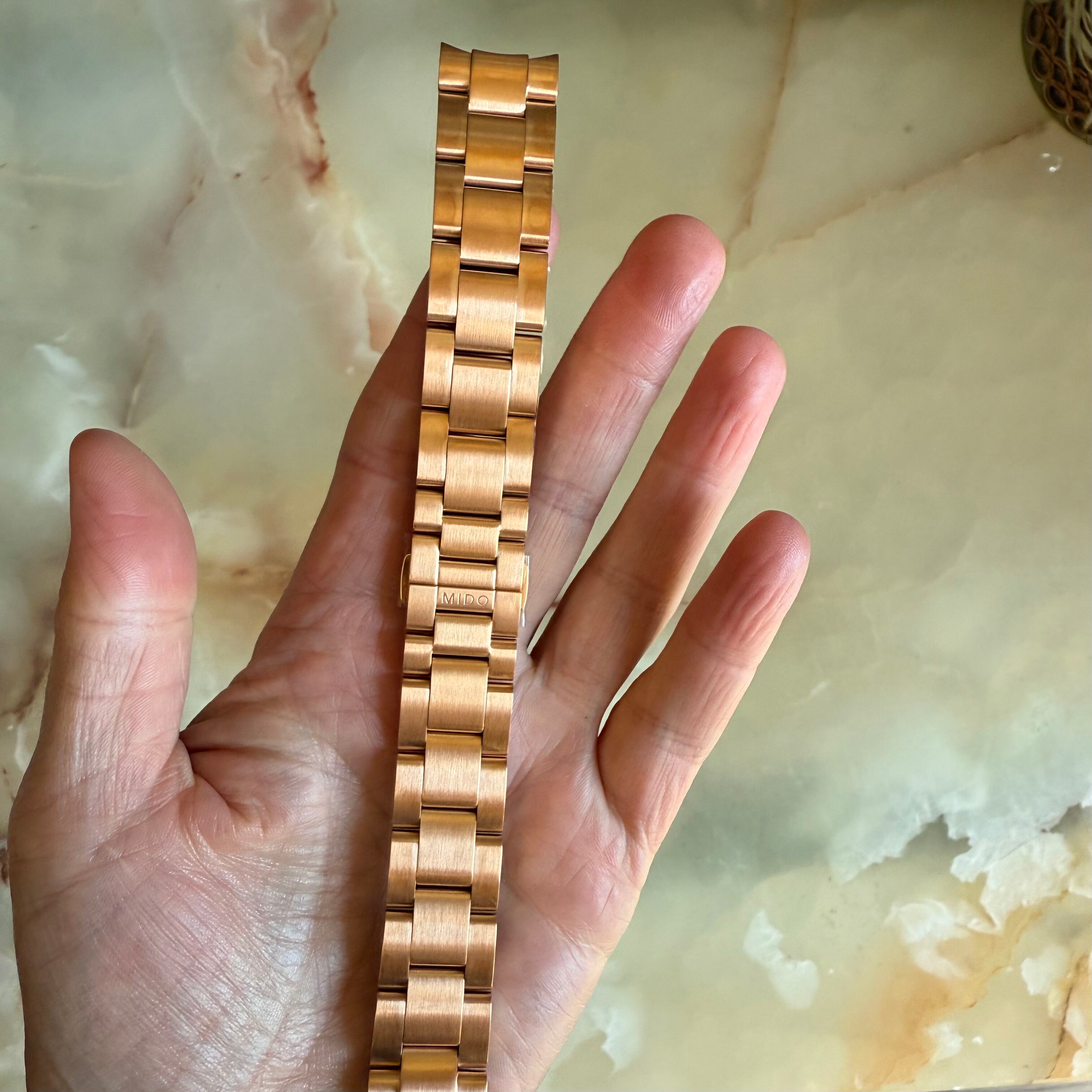 Authentic MIDO Gold Steel Watch Bracelet 19mm M605013318