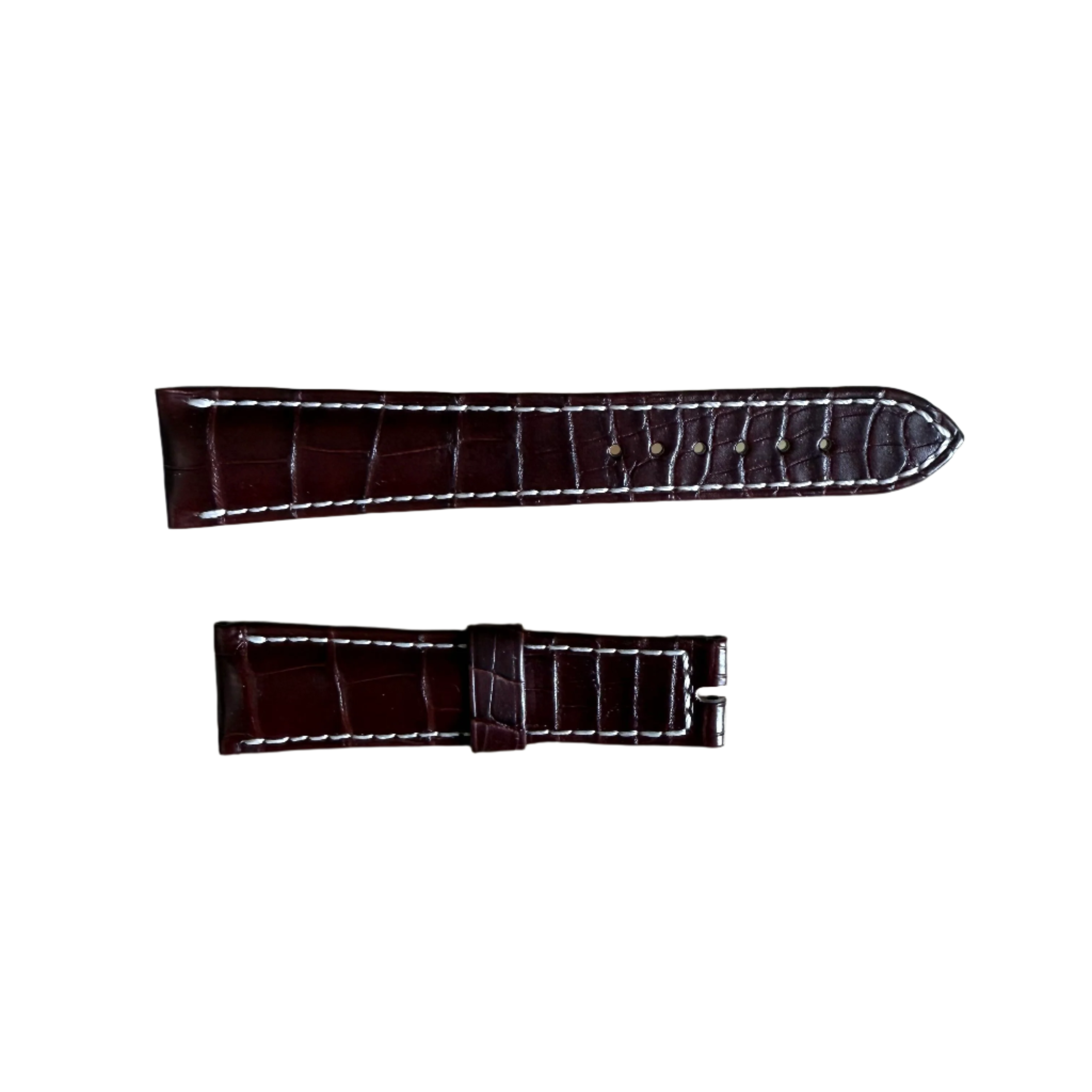 Authentic Blancpain Brown Alligator Watch Strap Band 20mm