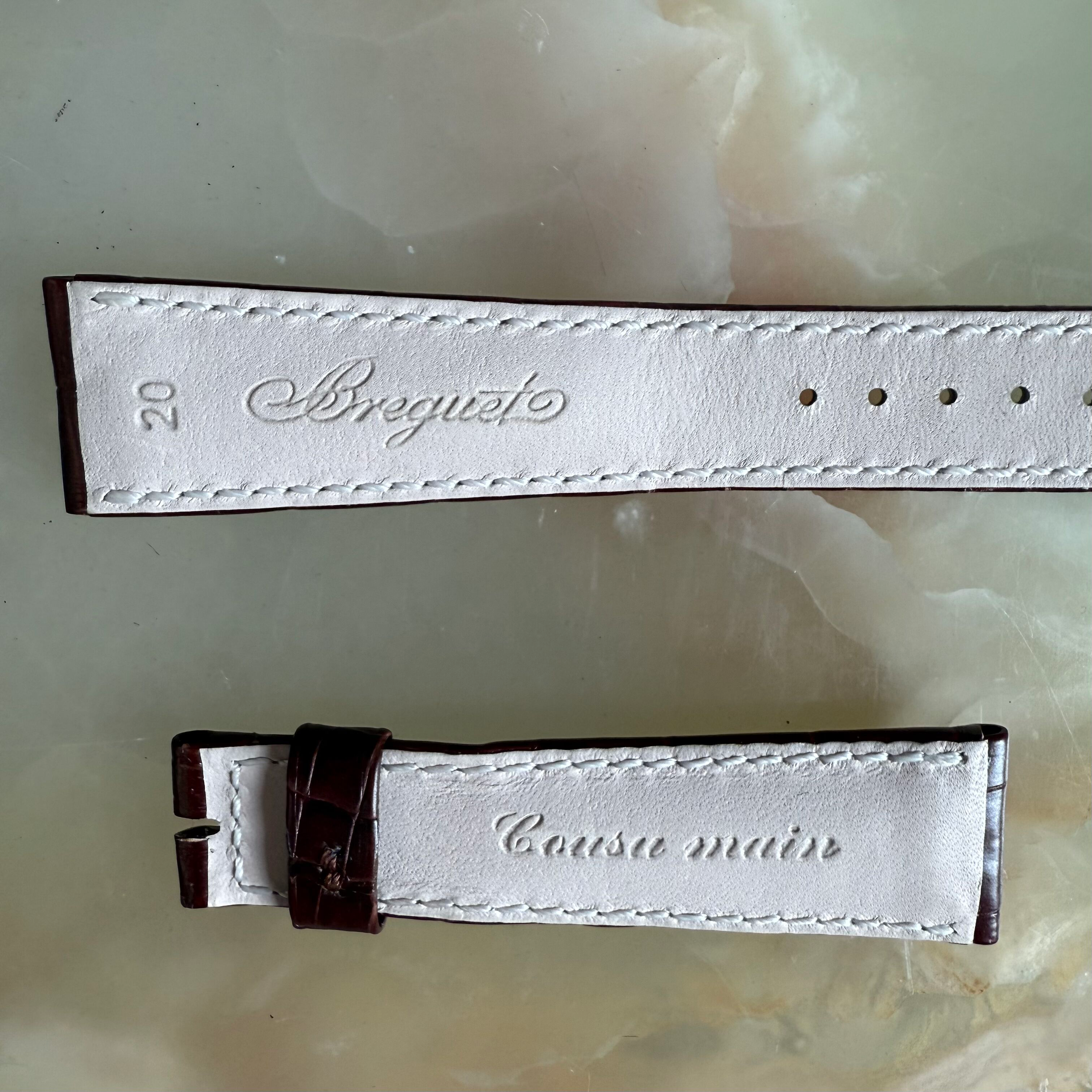 Authentic Blancpain Brown Alligator Watch Strap Band 20mm