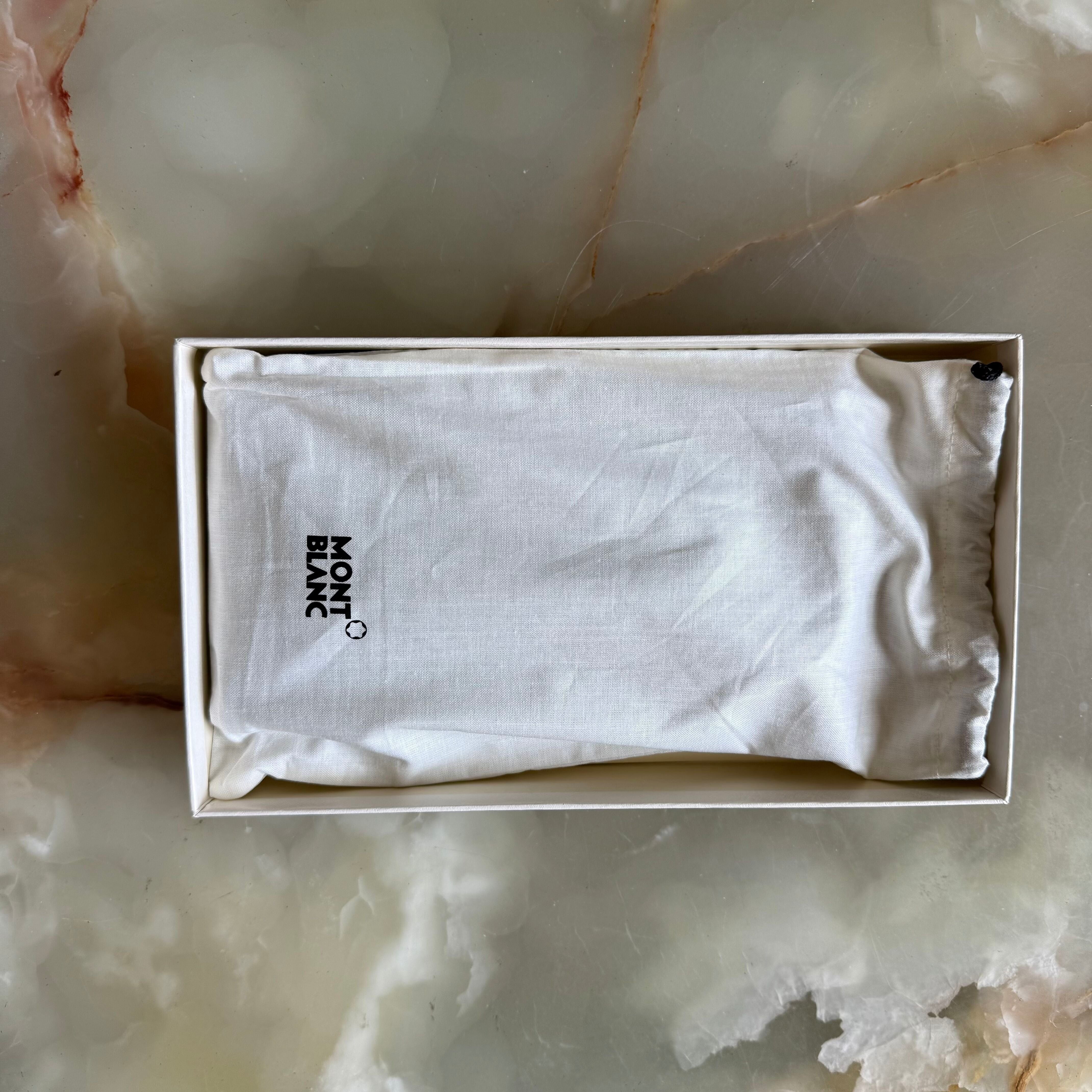 Montblanc Starisma Pamina Black Italian Woven Fabric Wallet w Flap & Coin Case 106081