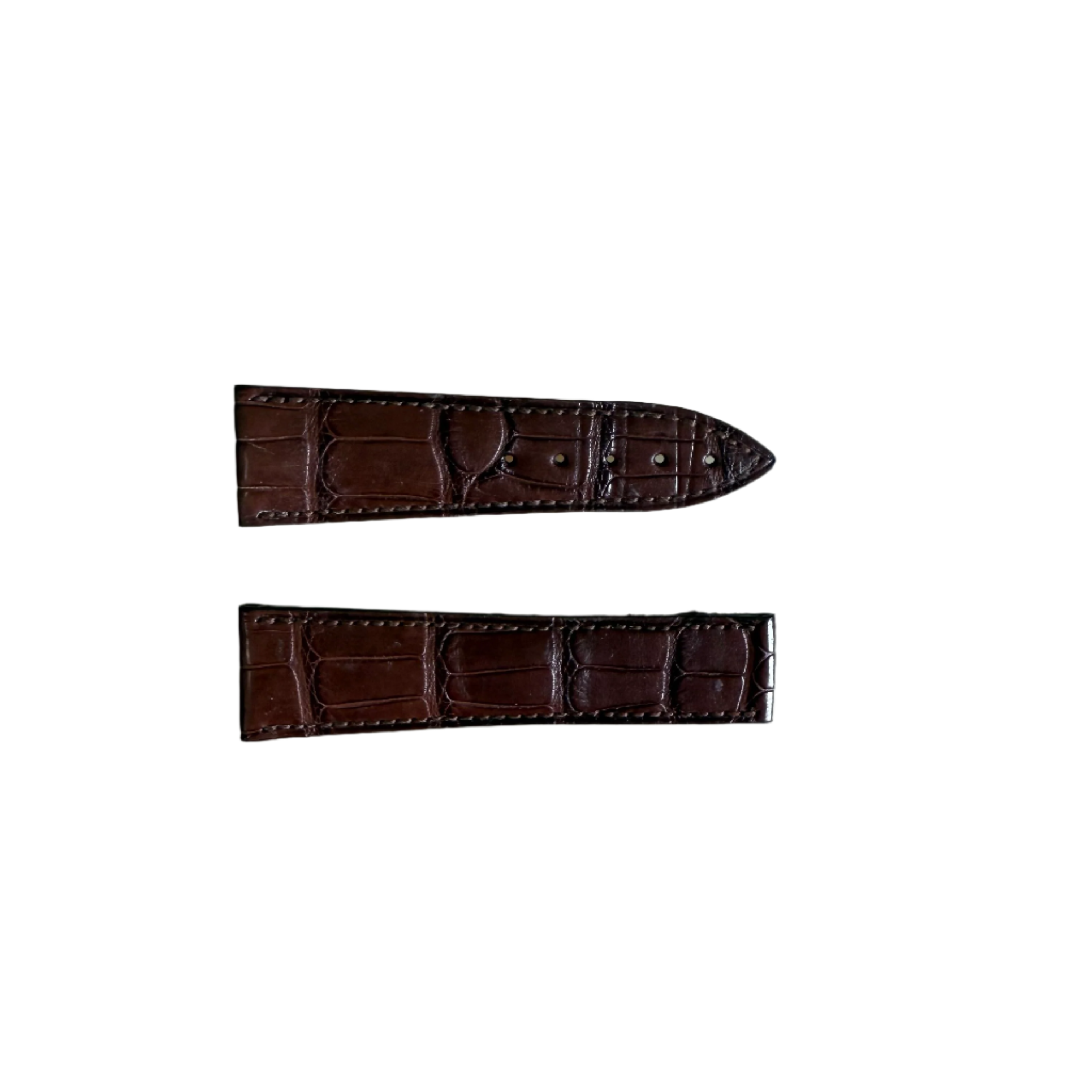 Authentic Blancpain Brown Alligator Watch Strap Band 22mm