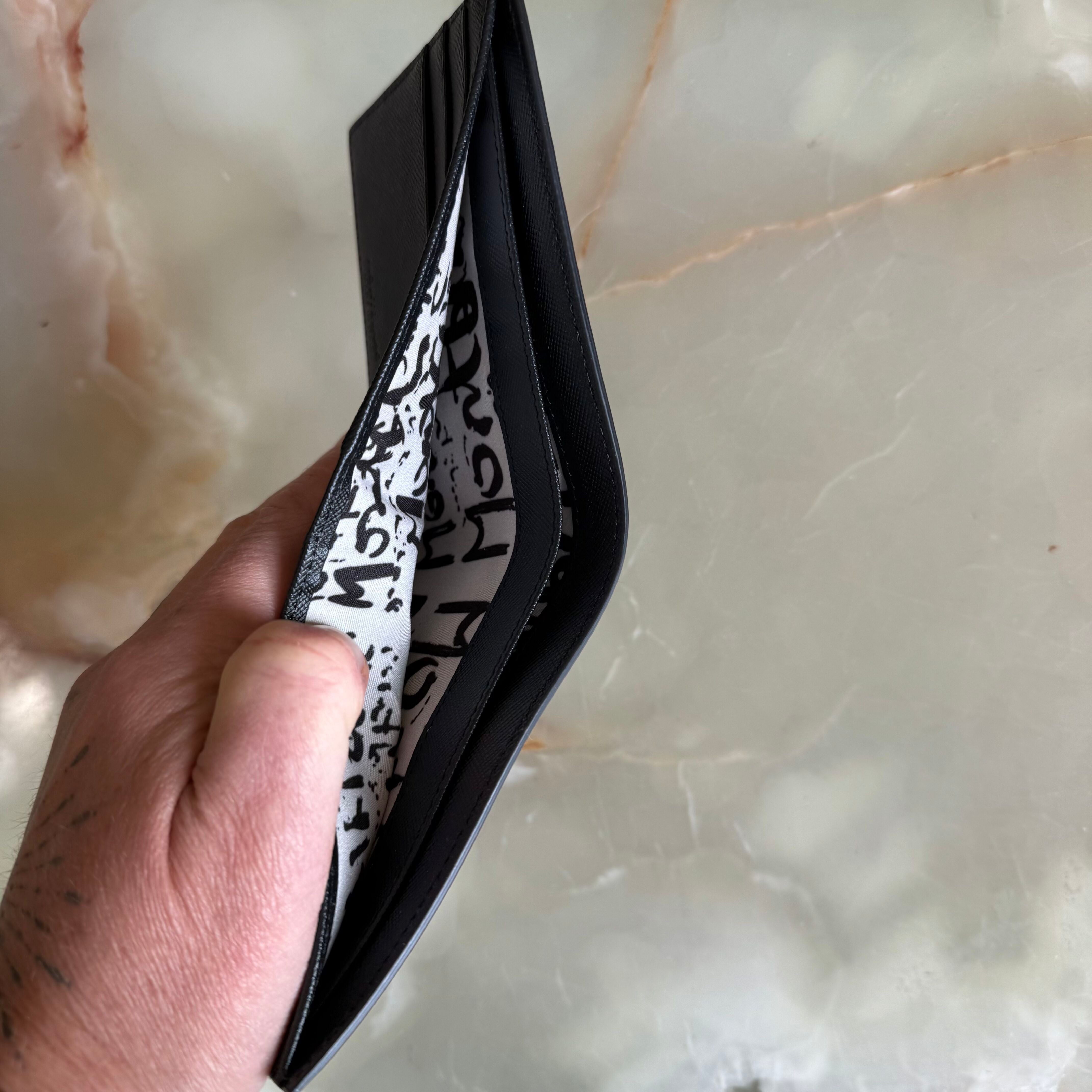 Montblanc Sartorial Calligraphy Print Wallet 124138