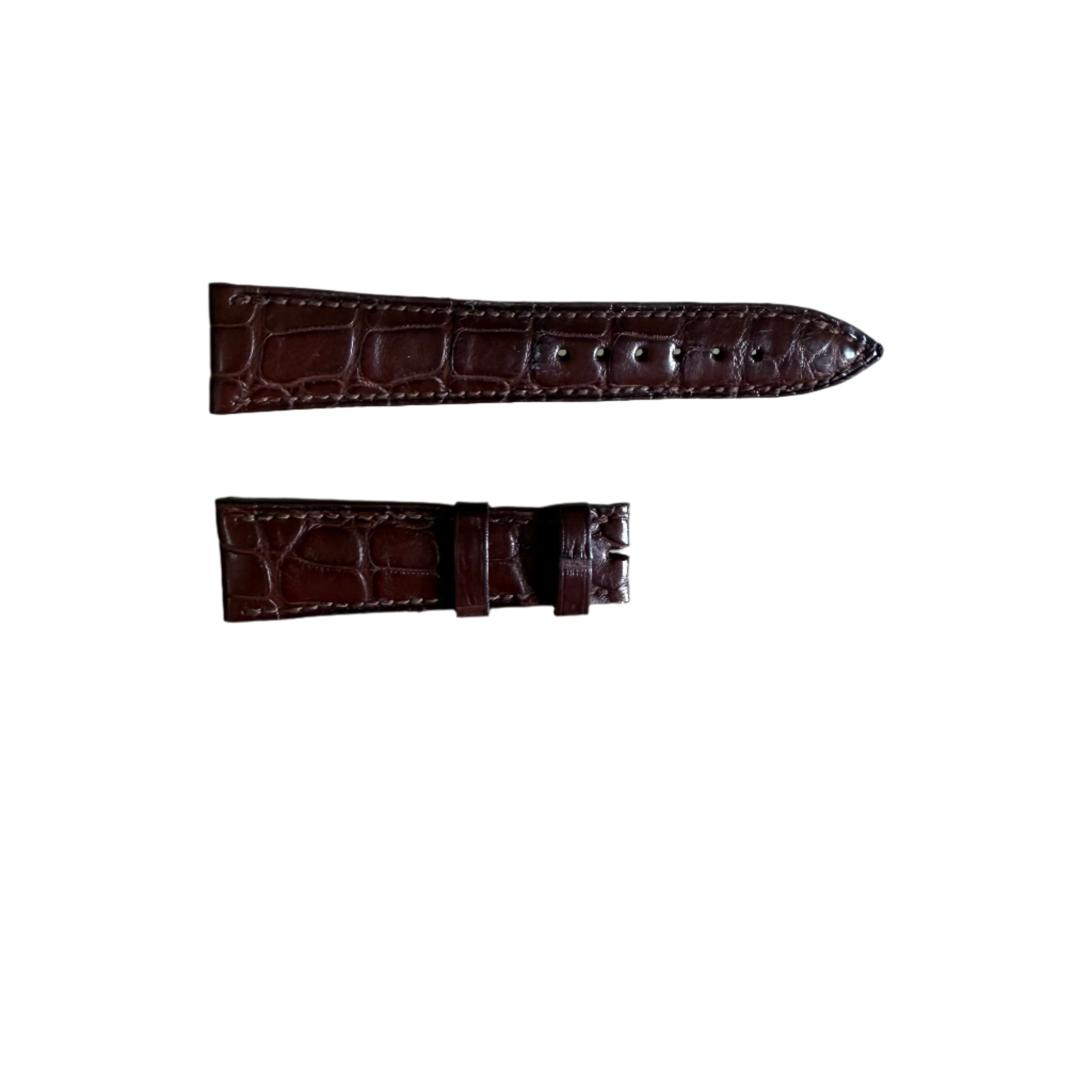 Authentic Blancpain Brown Alligator Watch Strap Band 20mm
