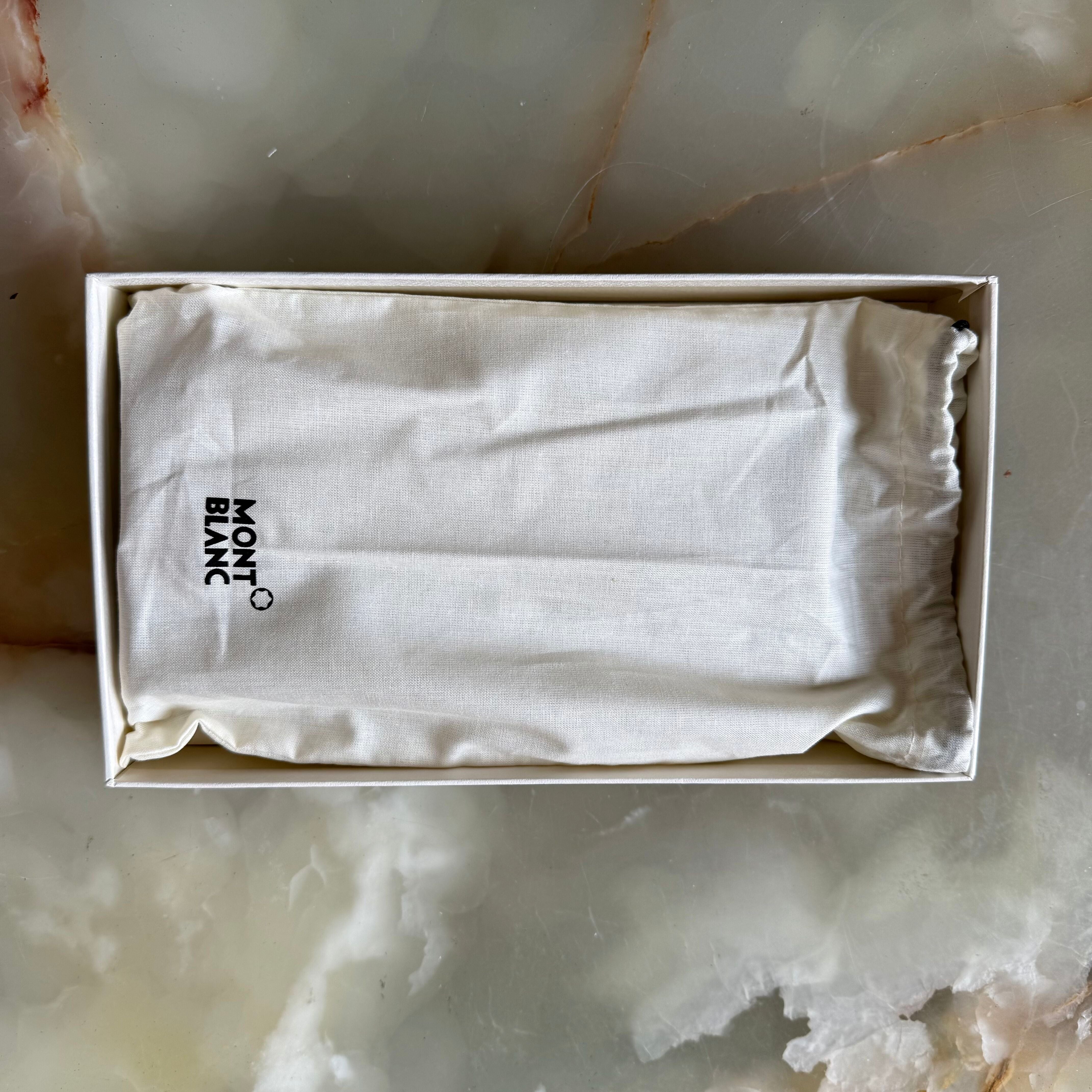 Montblanc Boheme Beige Leather Wallet w Flap & Coin Case 109323