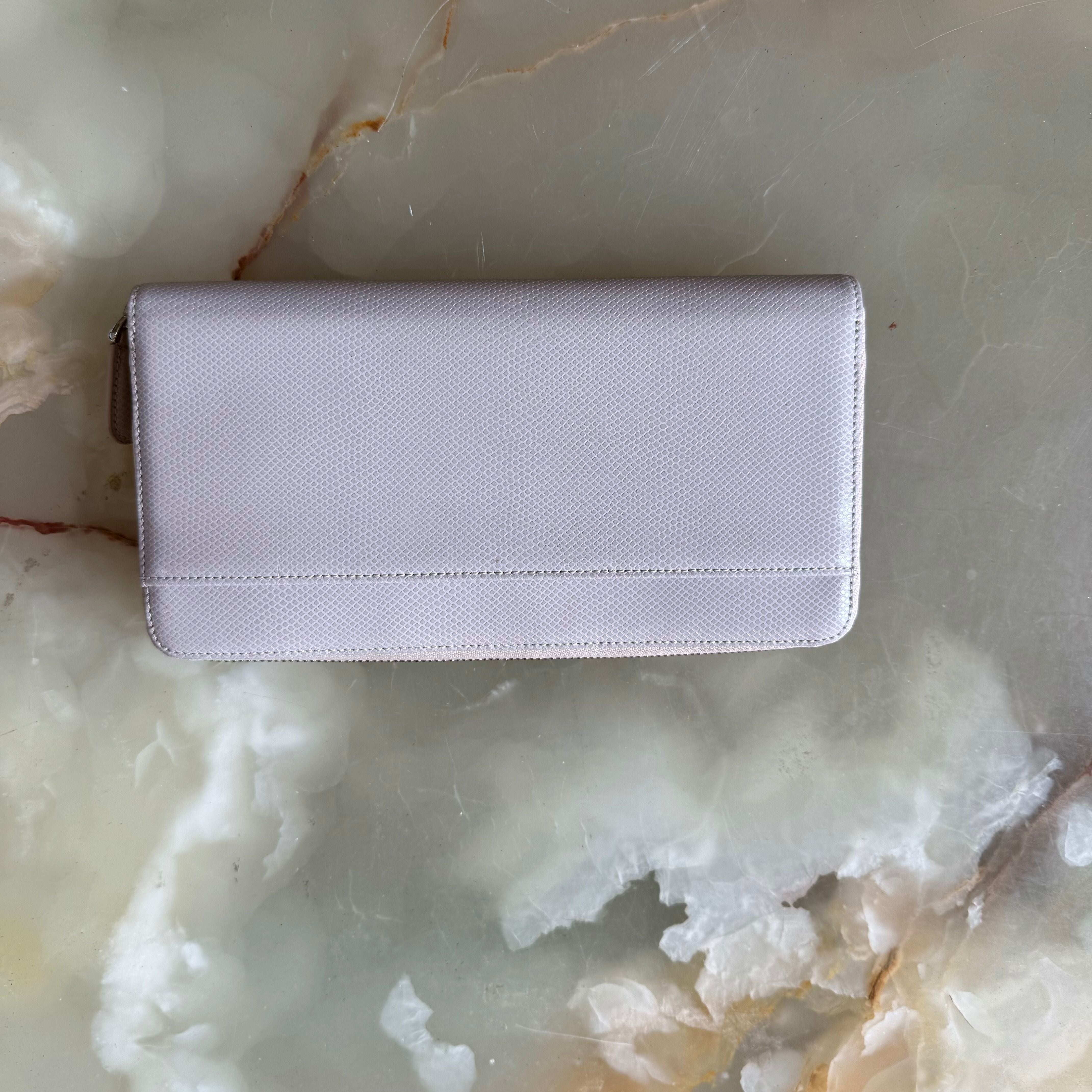 Montblanc Boheme Lavender Leather Wallet w Flap & Coin Case 106806