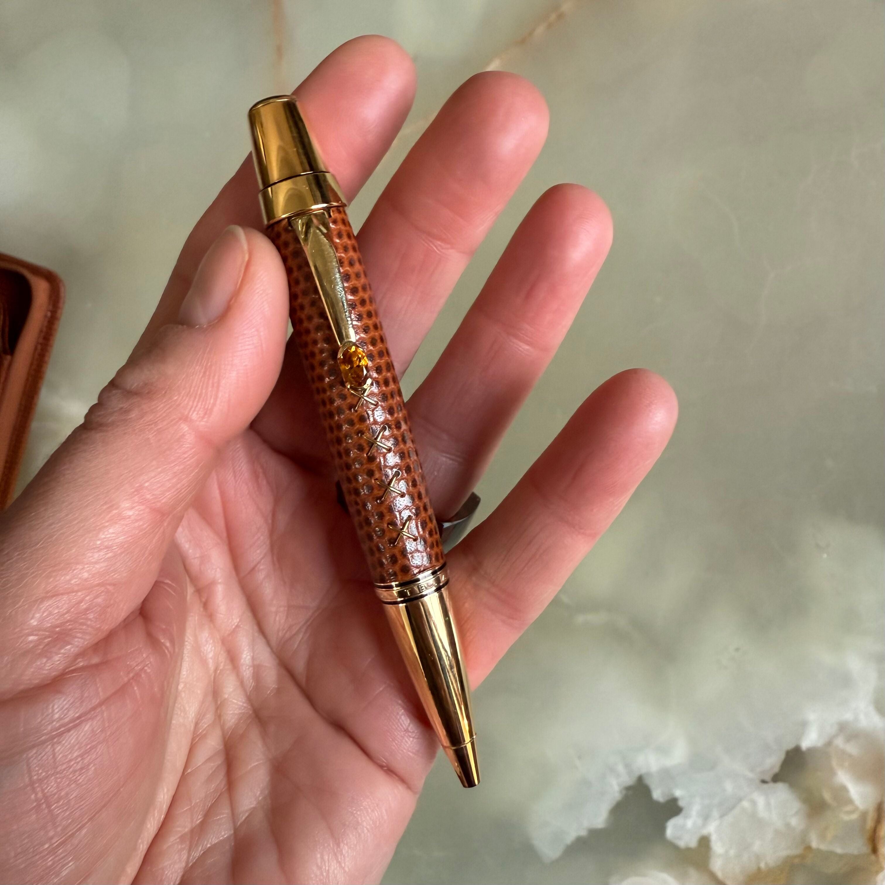 Montblanc Boheme Citrine Set Gold Plated Details Pen w Case 9922