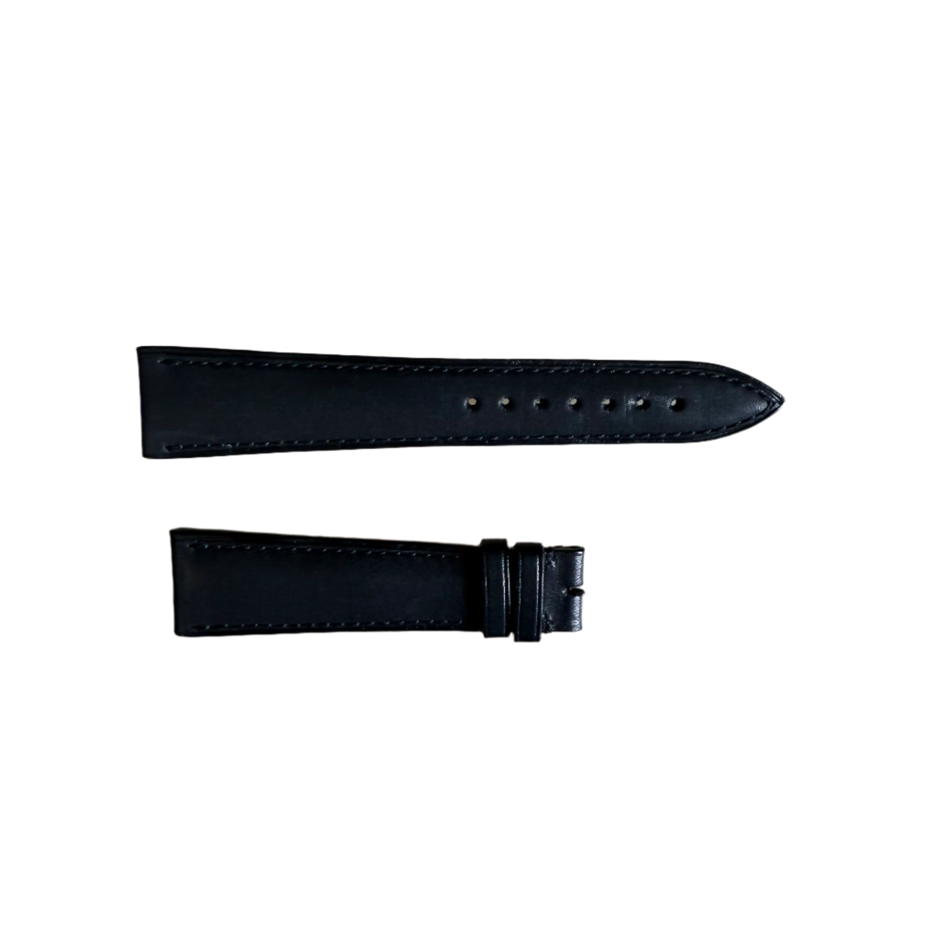 Authentic Blancpain Black Leather Watch Strap Band 19mm