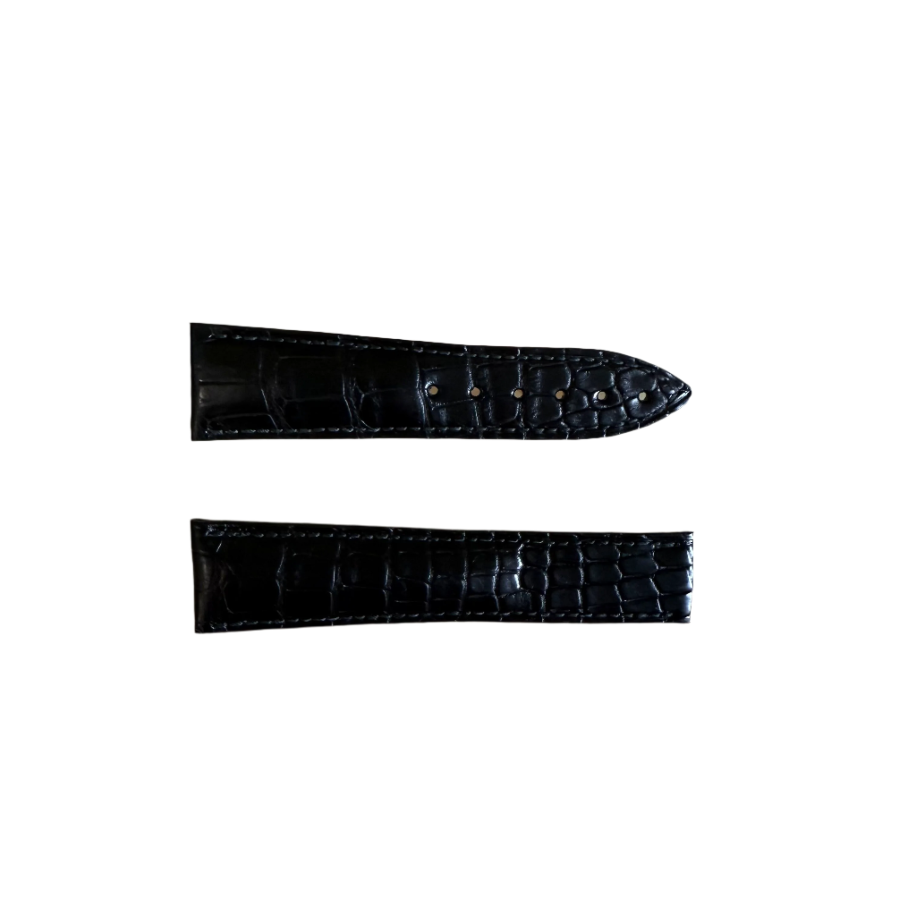 Authentic Blancpain Black Crocodile Watch Strap Band 22mm