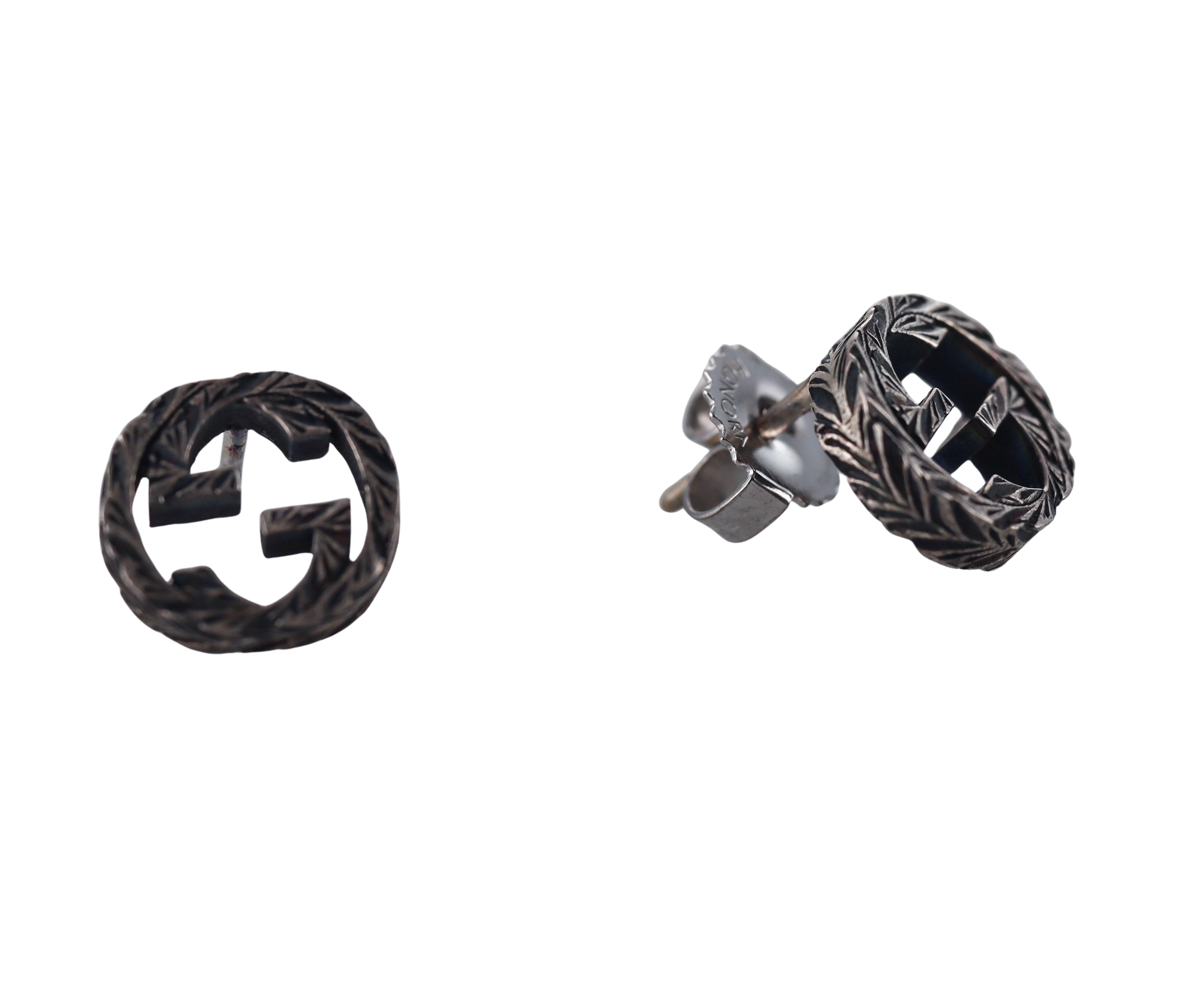 Gucci Sterling Silver Earrings Retail $270