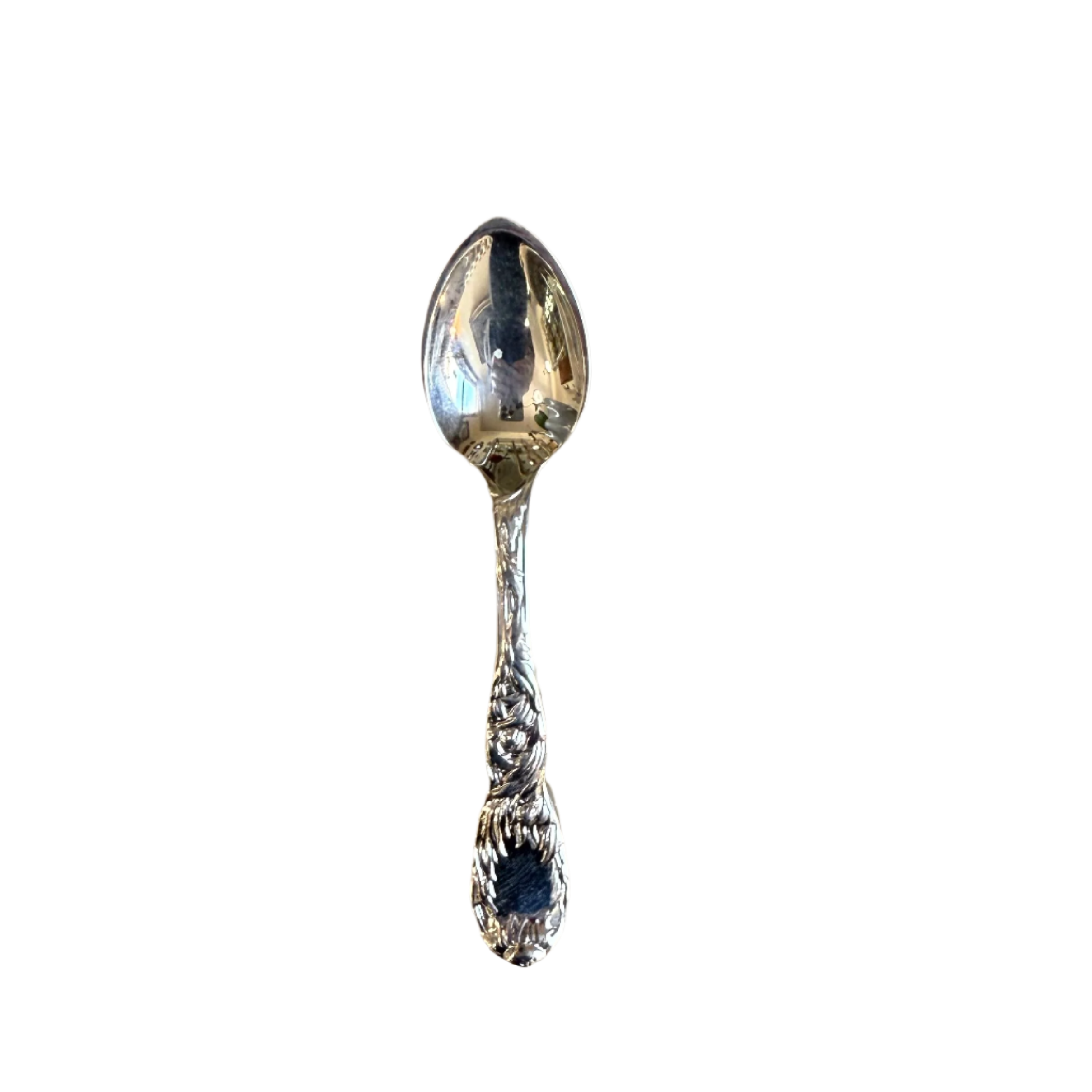 Tiffany & Co Chrysanthemum Sterling Silver Demitasse Spoon