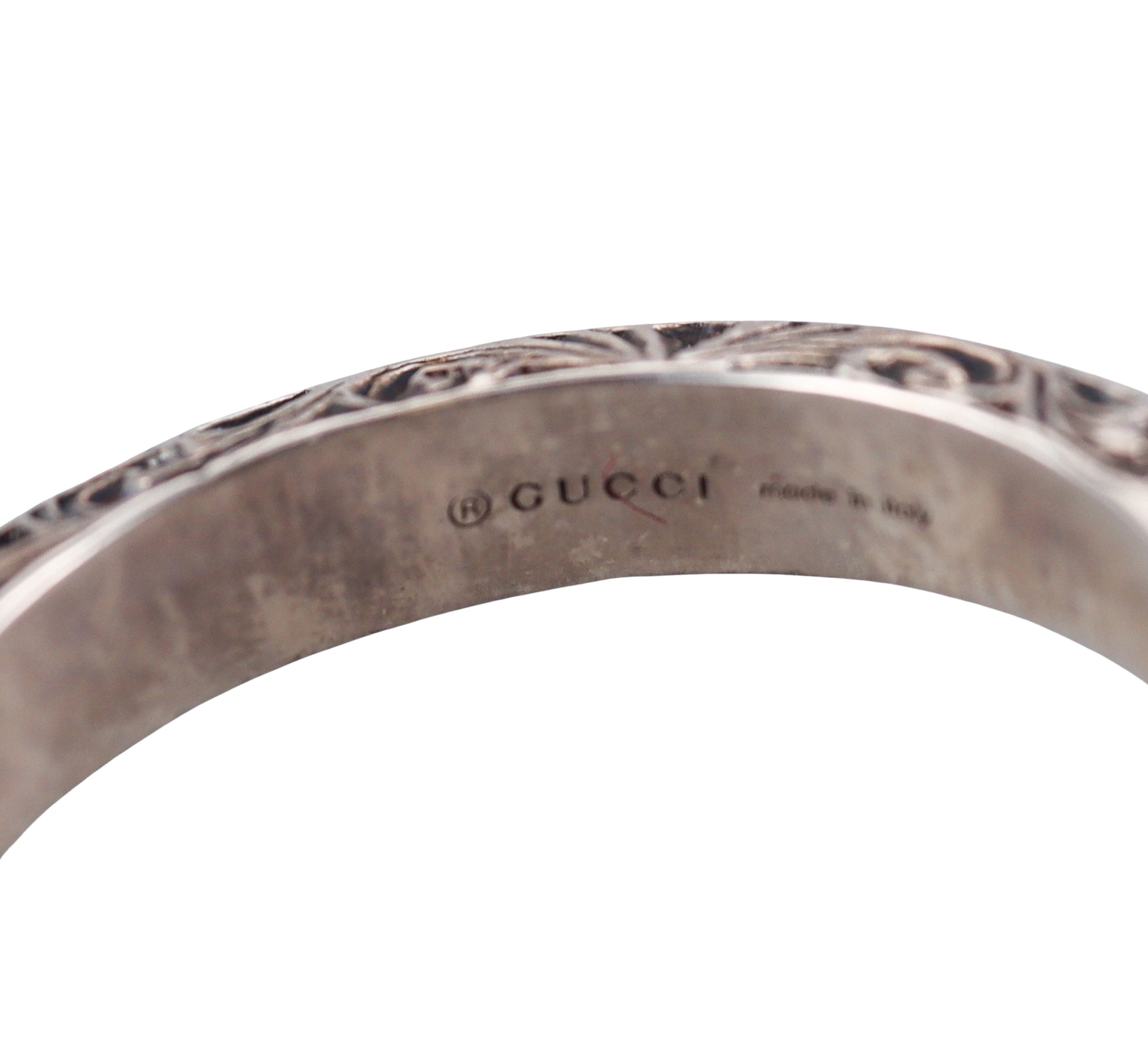 Gucci Sterling Silver Ring Retail $310